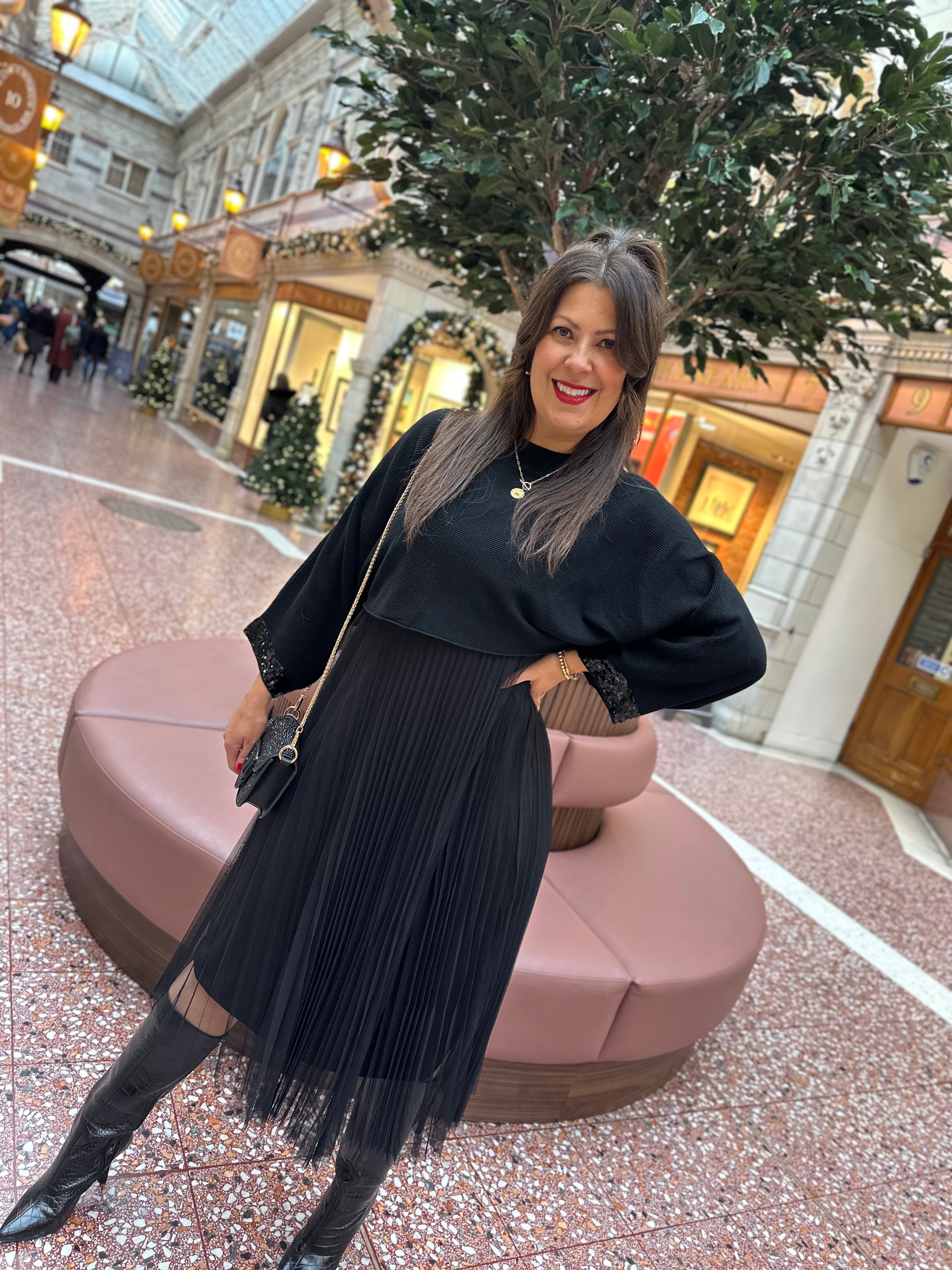 Samara Pleated Tulle Dress