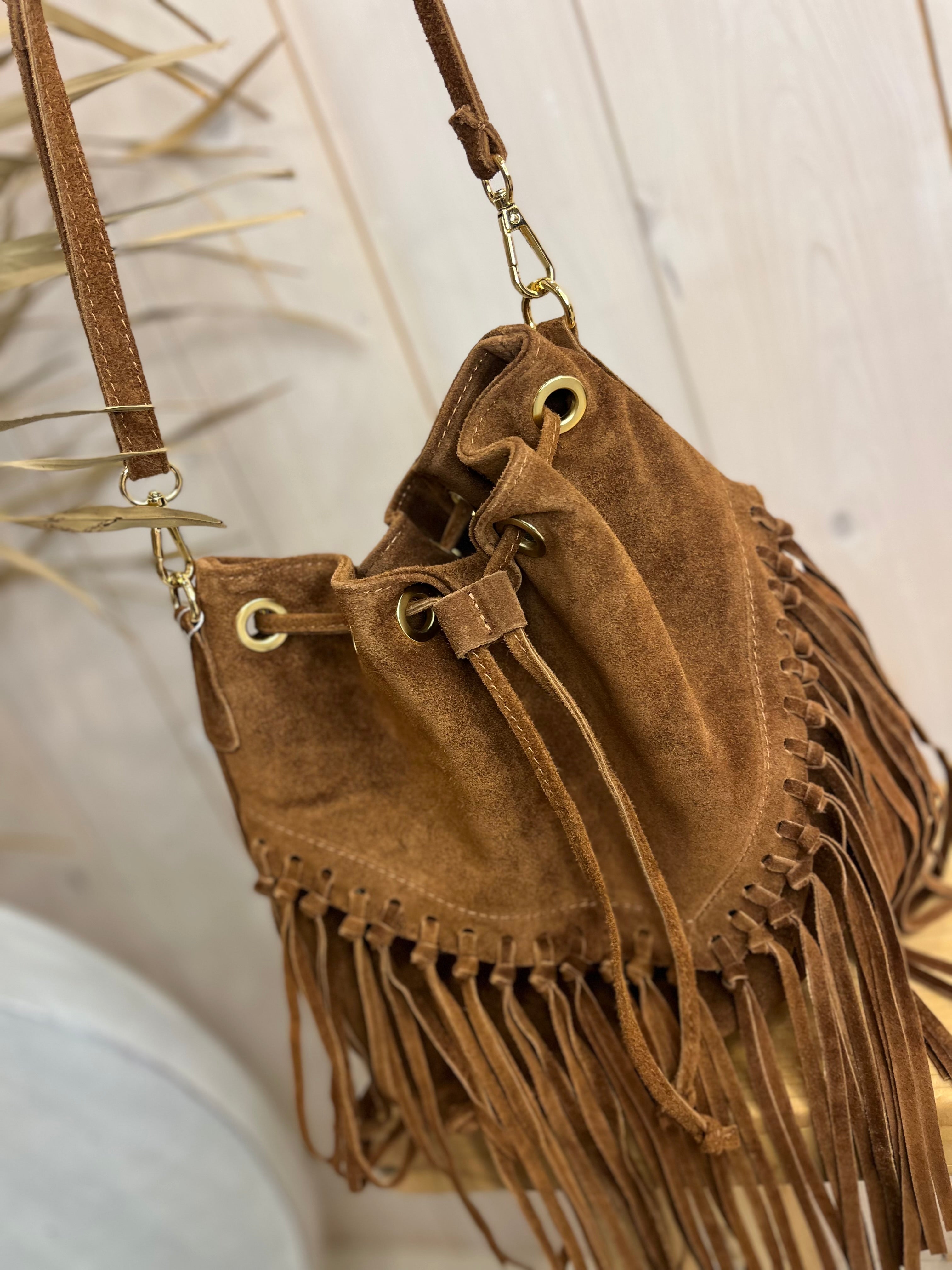 Suede Tassel Bag