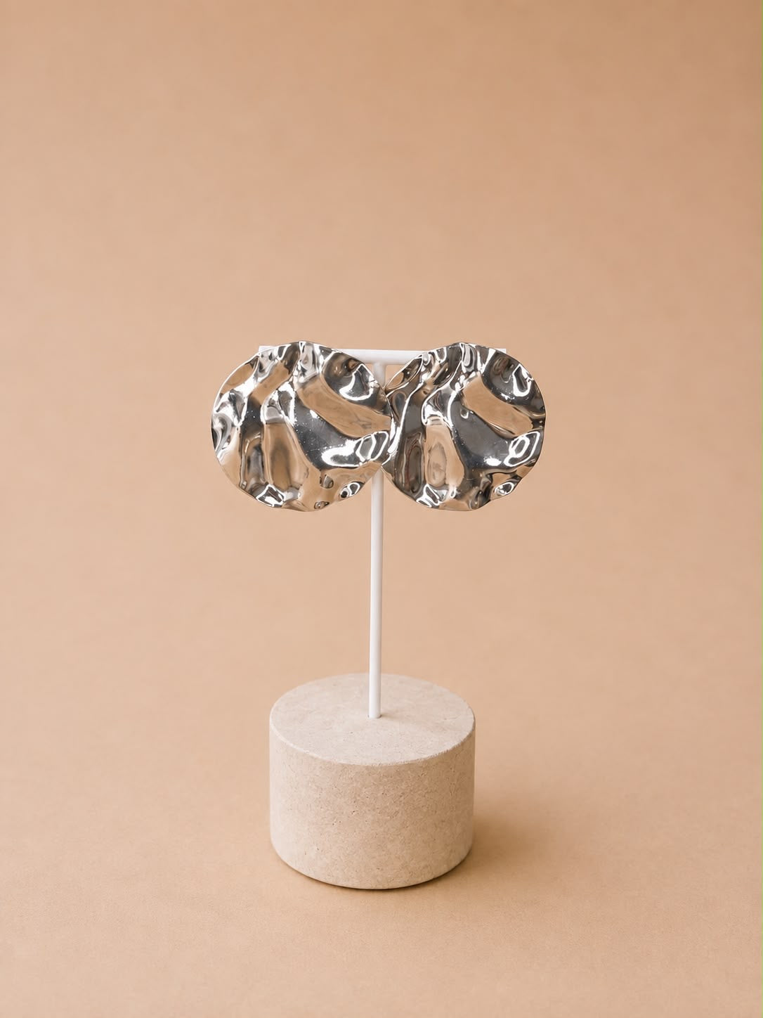 Hammered Circle earrings