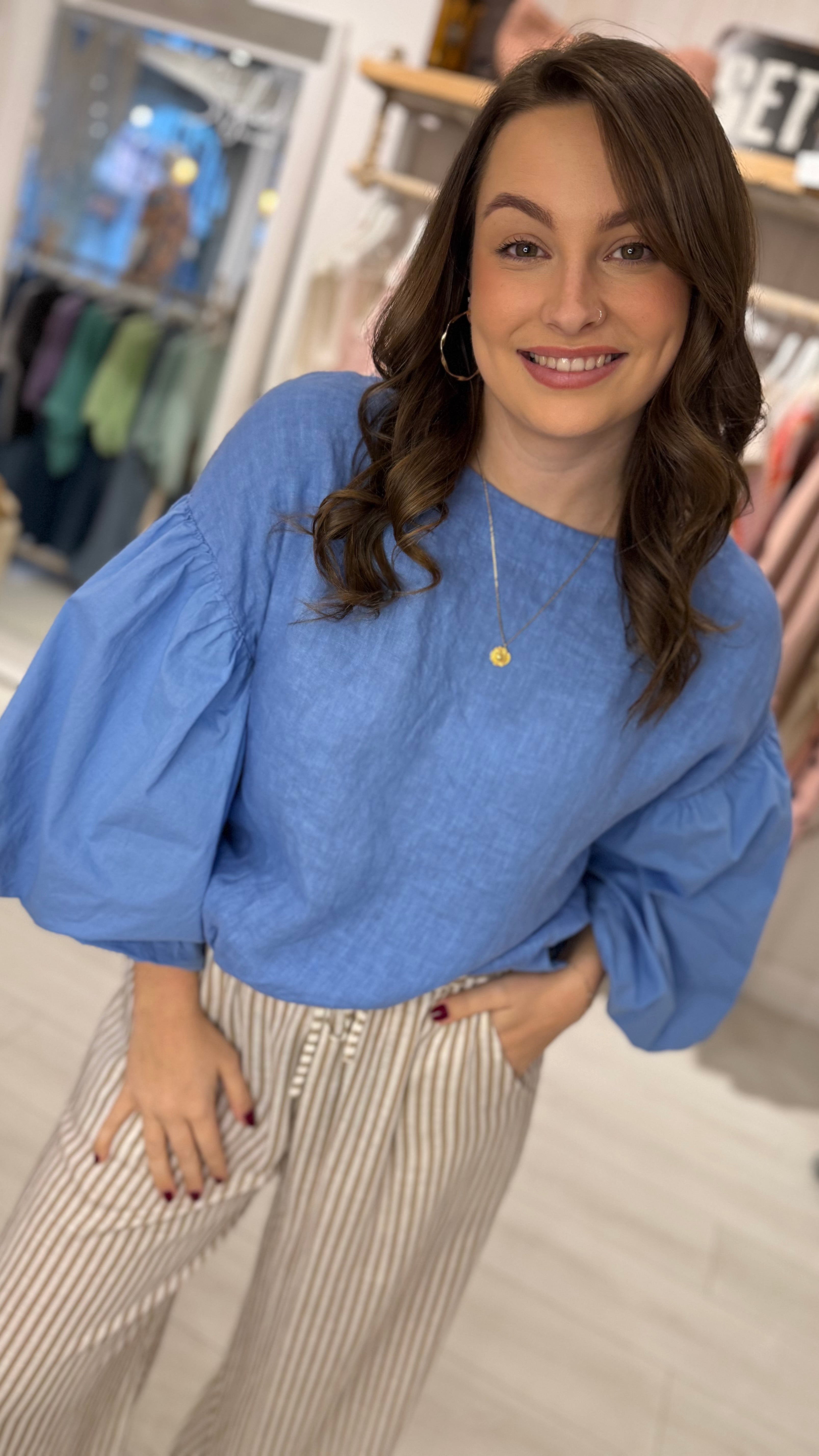 Ophelia Linen Mix Blouse