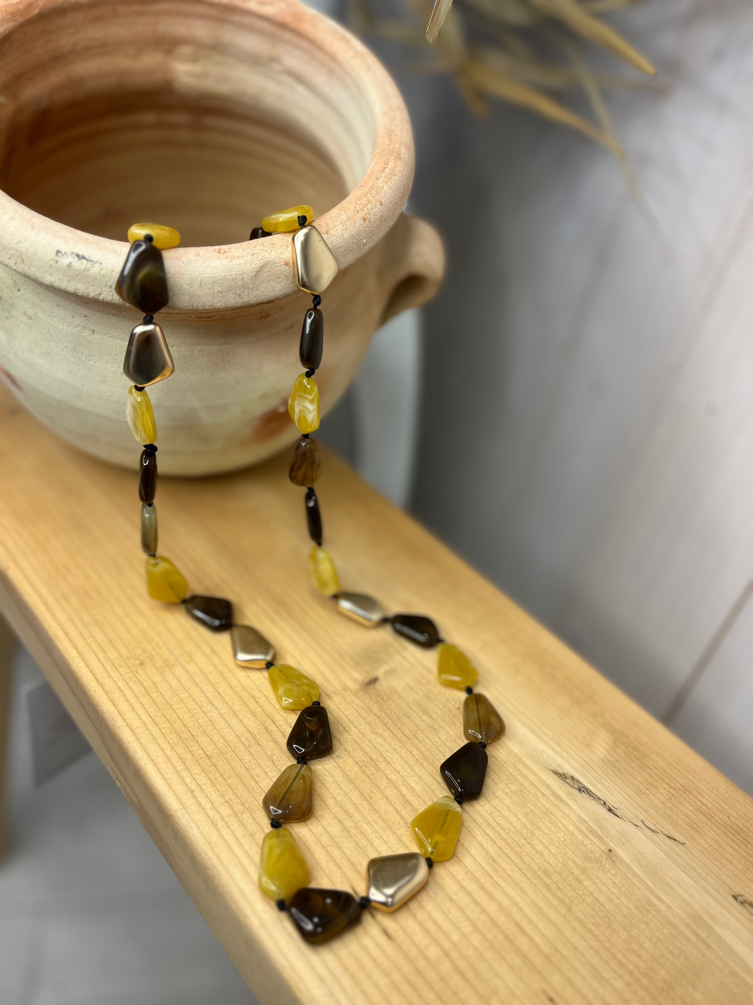 Asha Long Beaded Necklace
