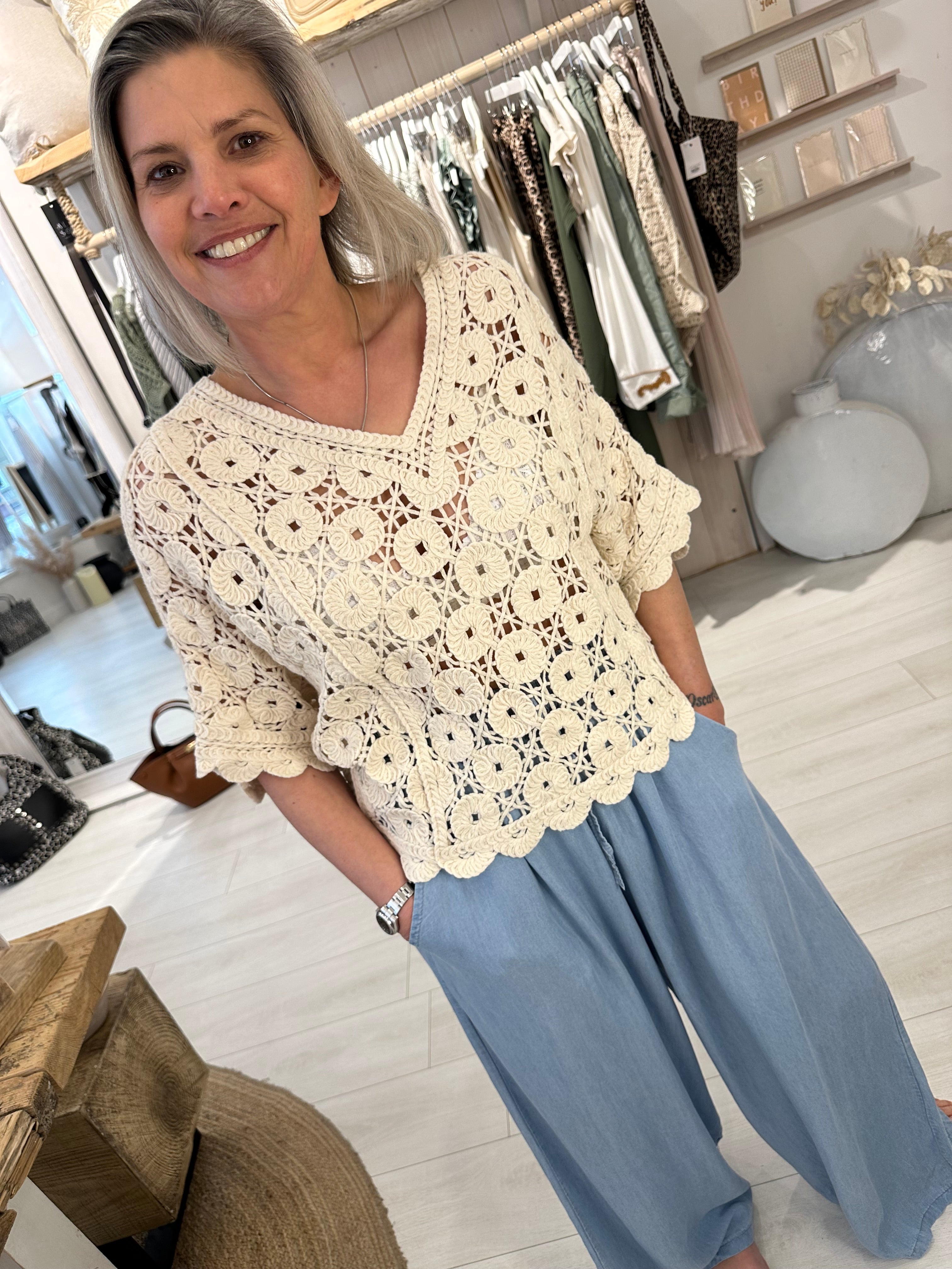 Aria Crochet Top
