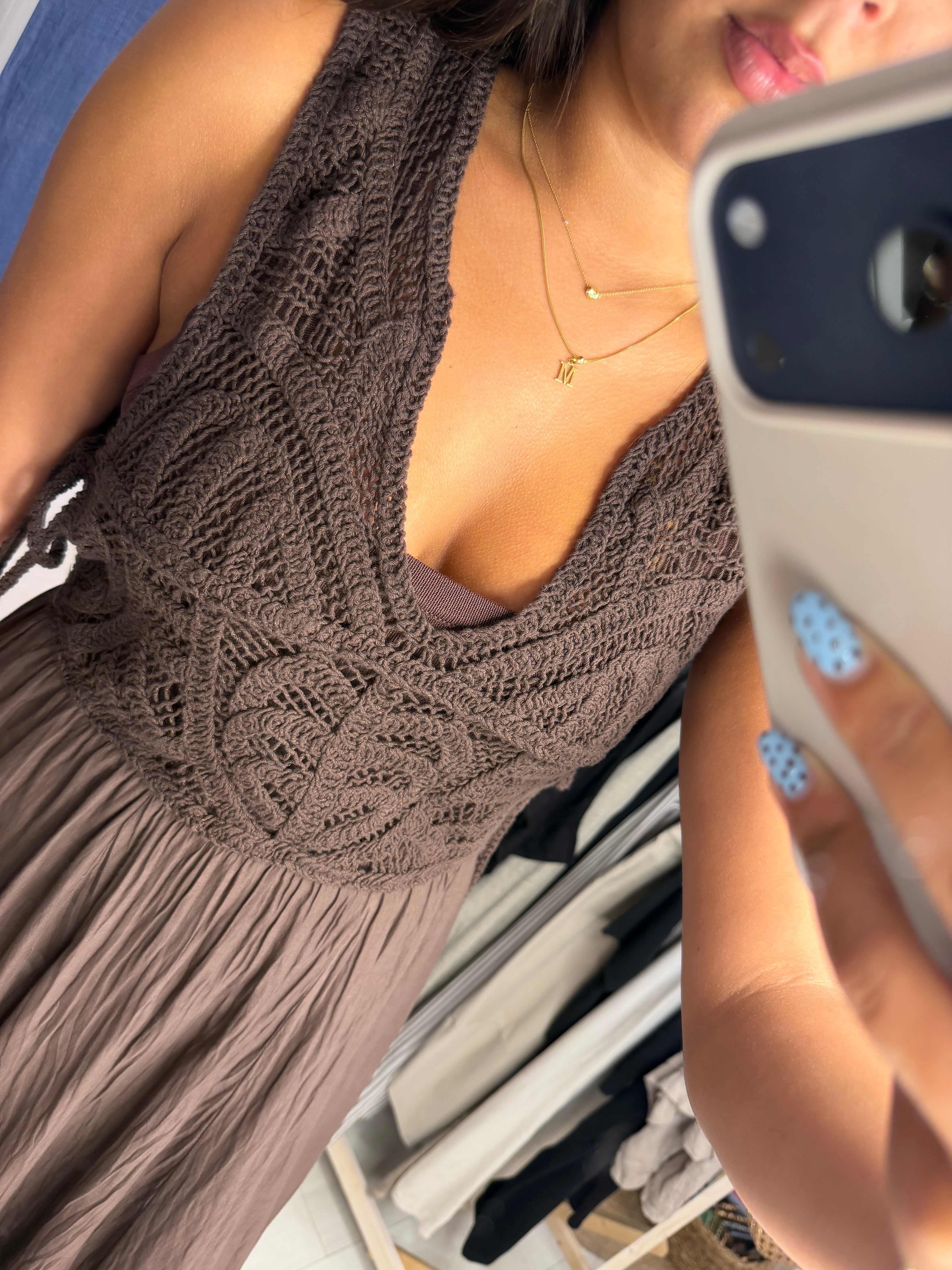 Talia Crochet Maxi Dress