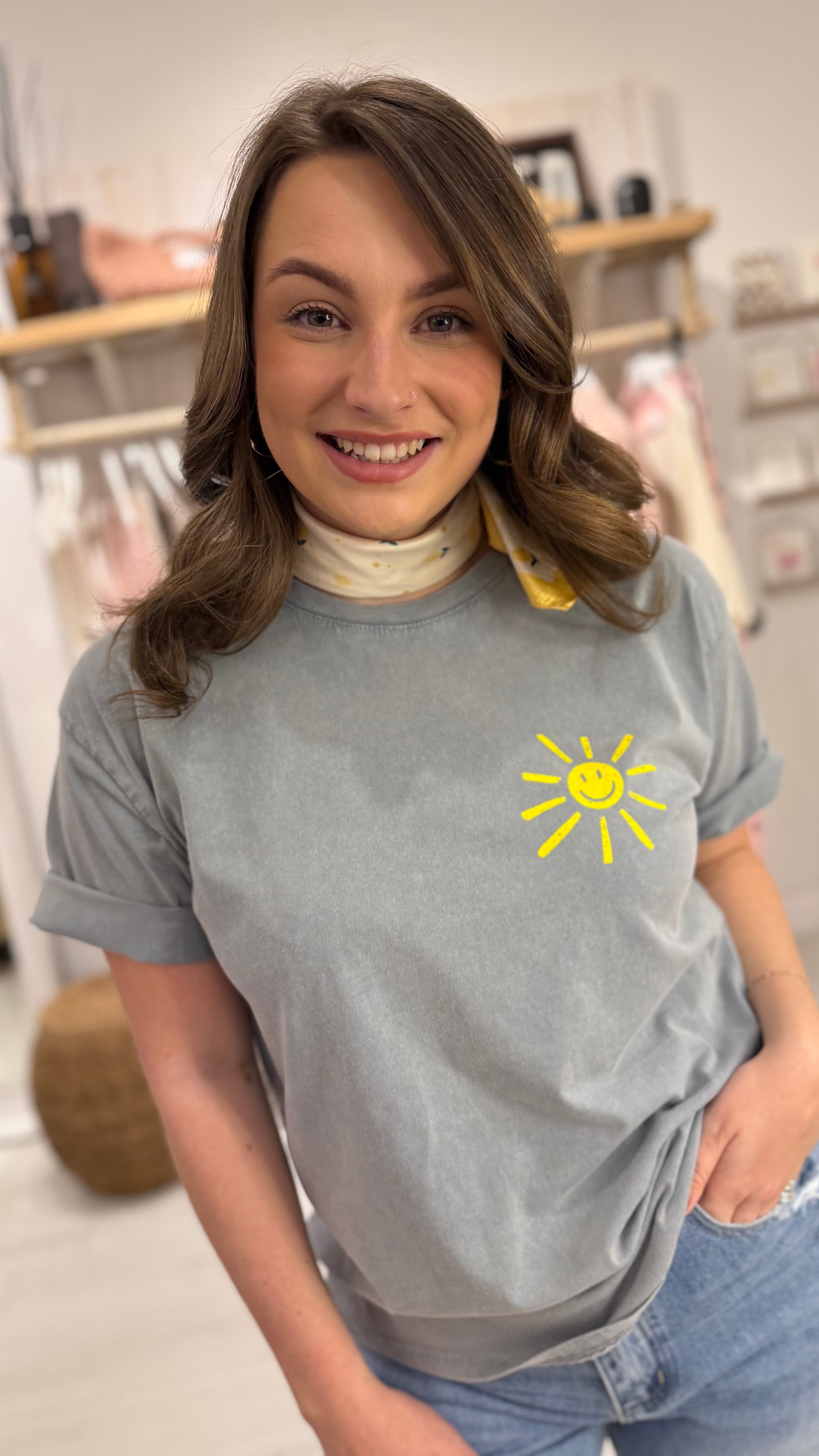 “Smiley Sunshine” Graphic Tee