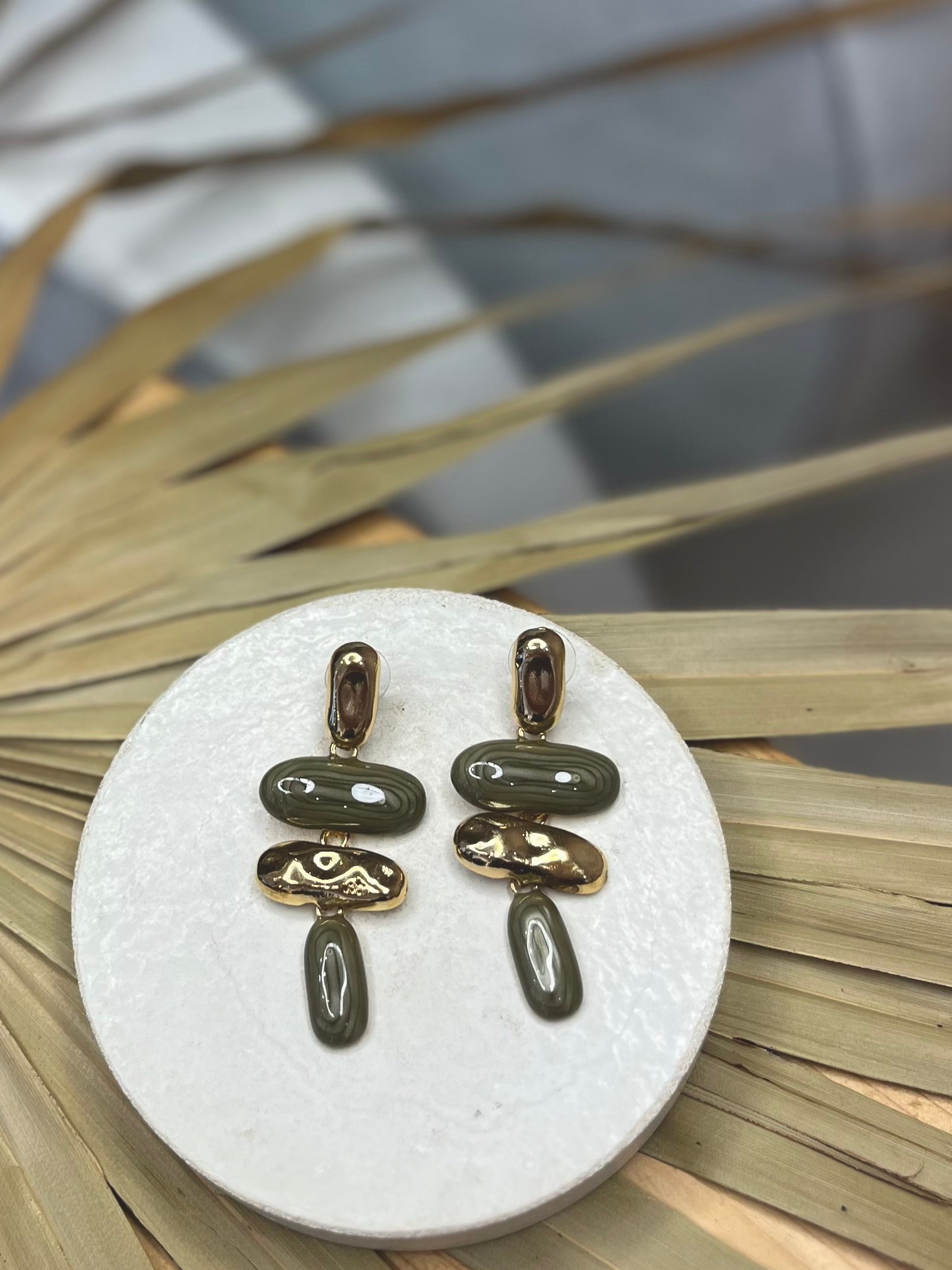 Mosaic Dangle Earrings