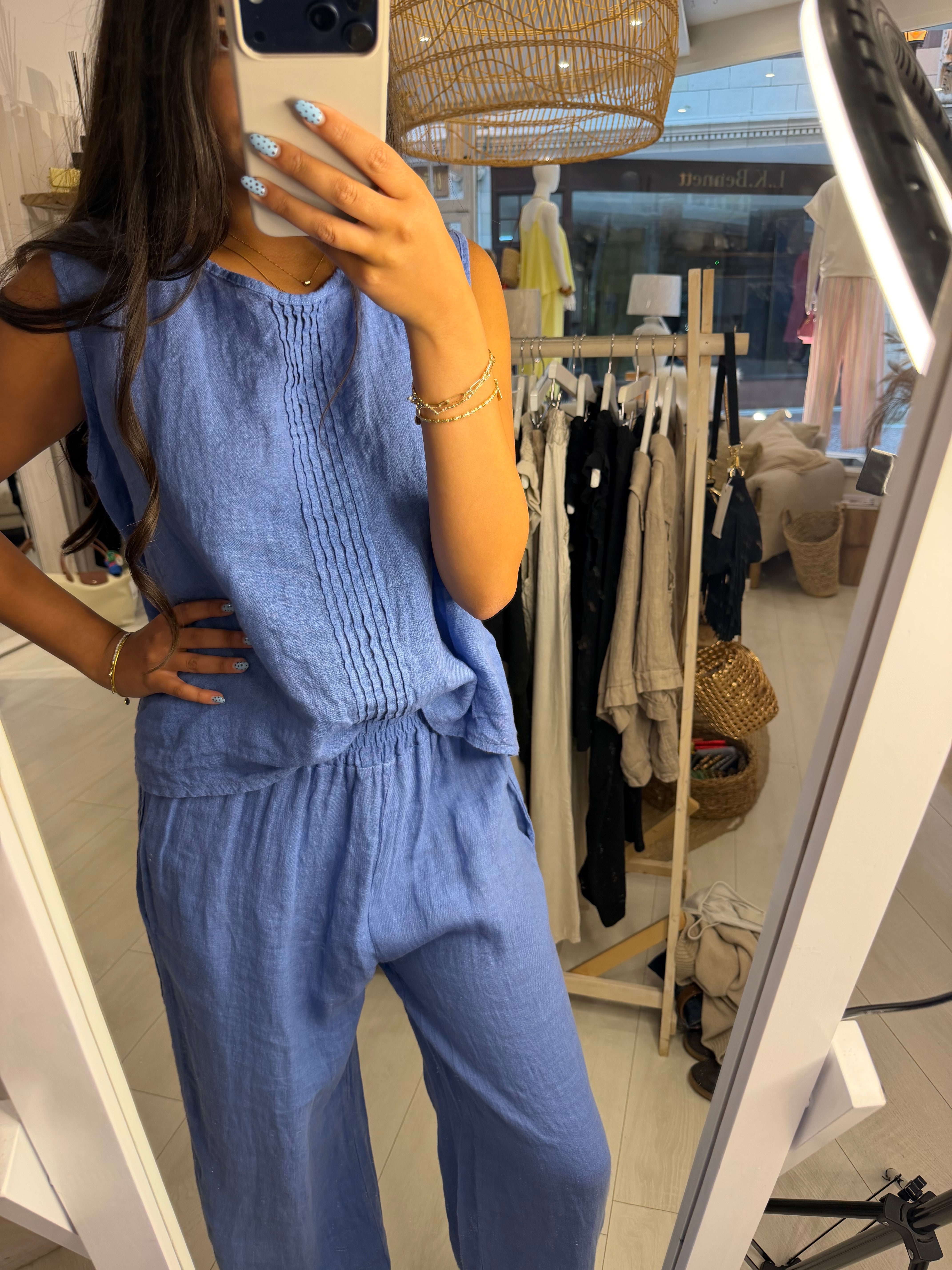 Polly Pleat Detail Top
