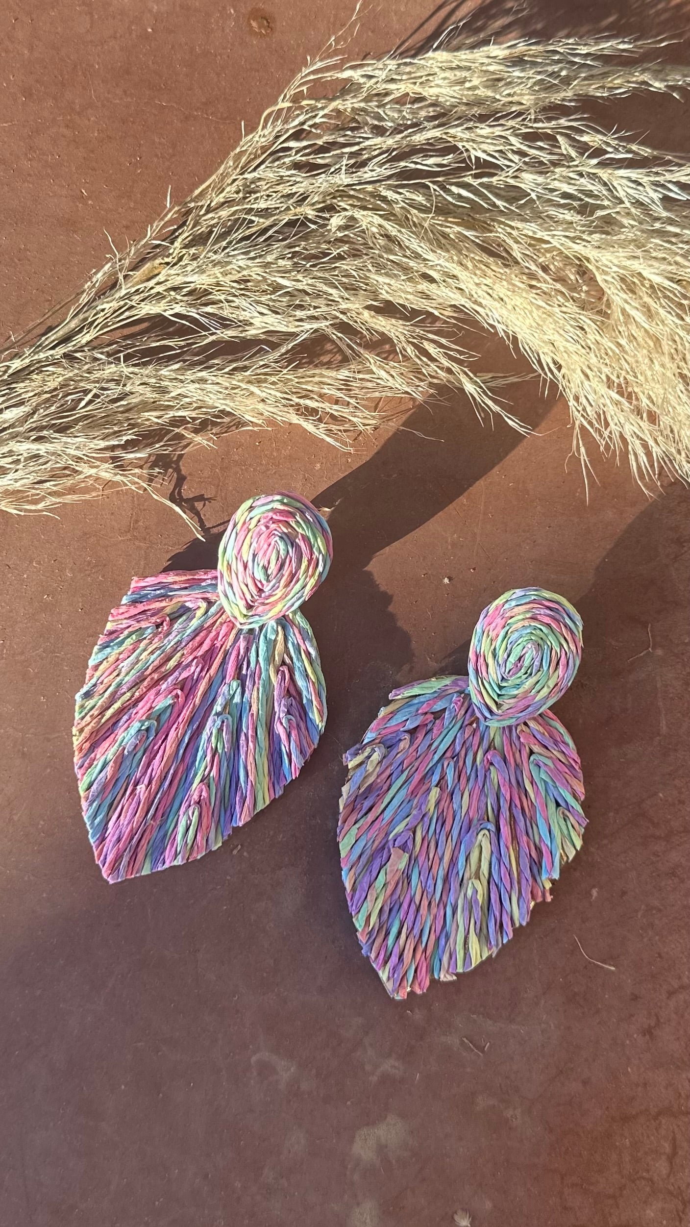 Multicolour Leaf Earrings