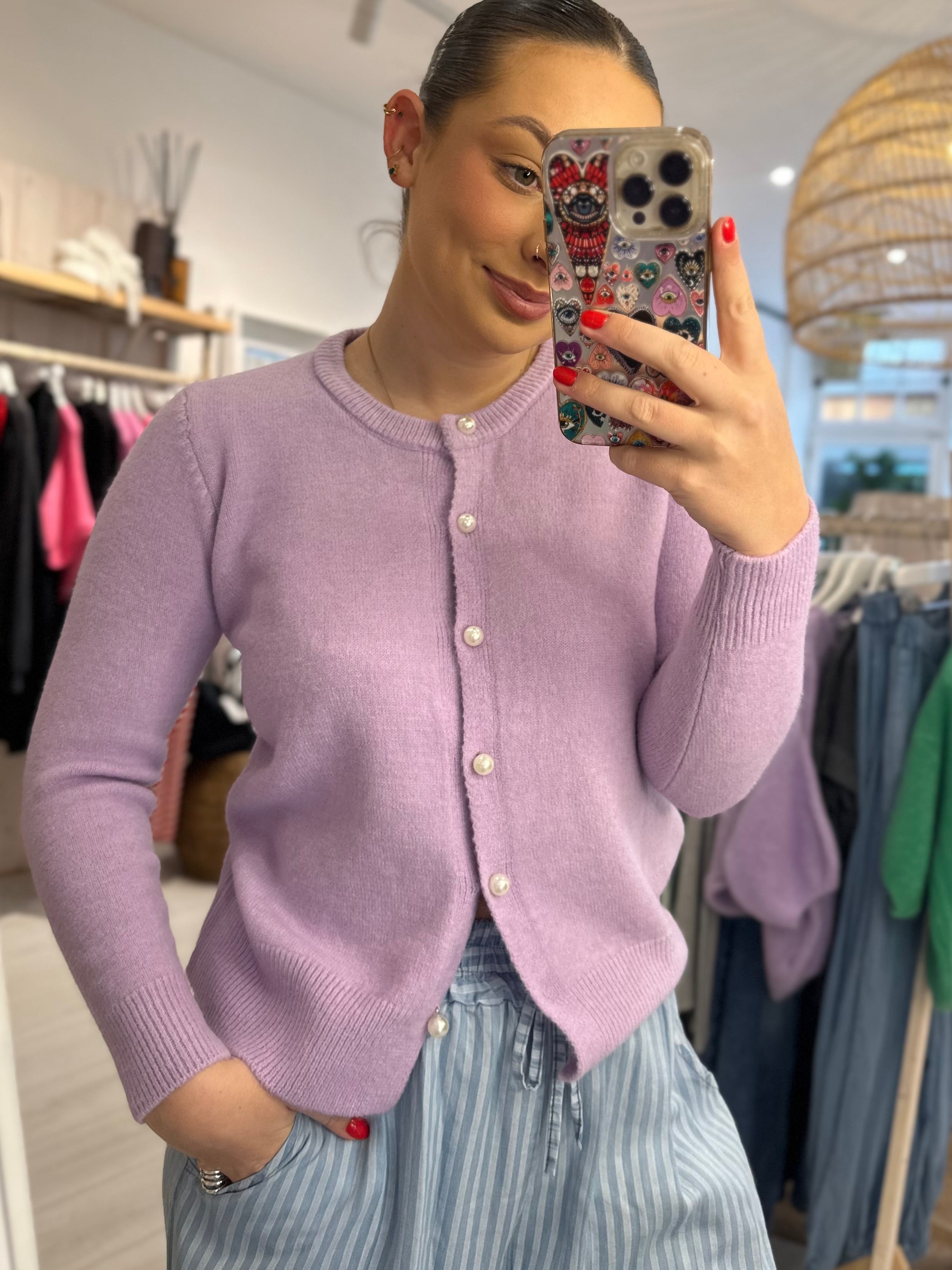 Pearl Button Cloud Cardigan