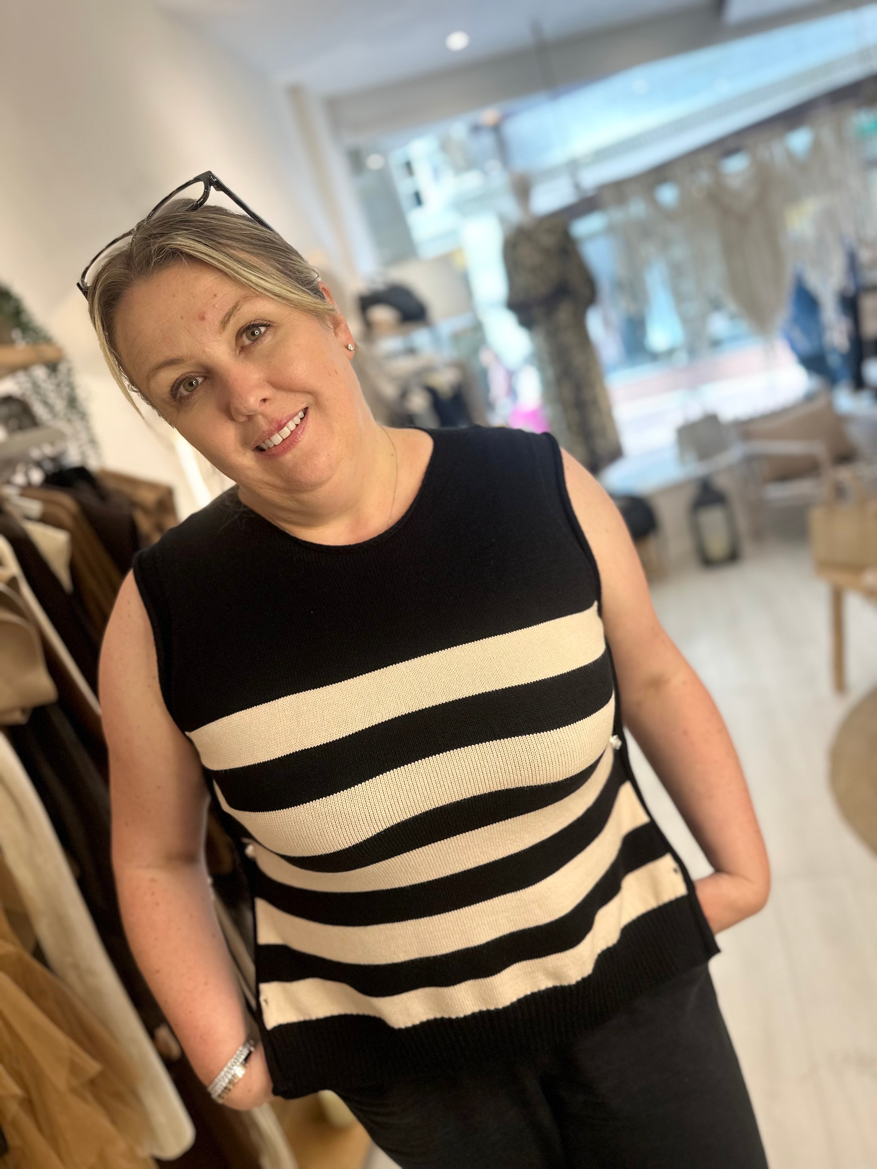 Genevieve Striped Waistcoat