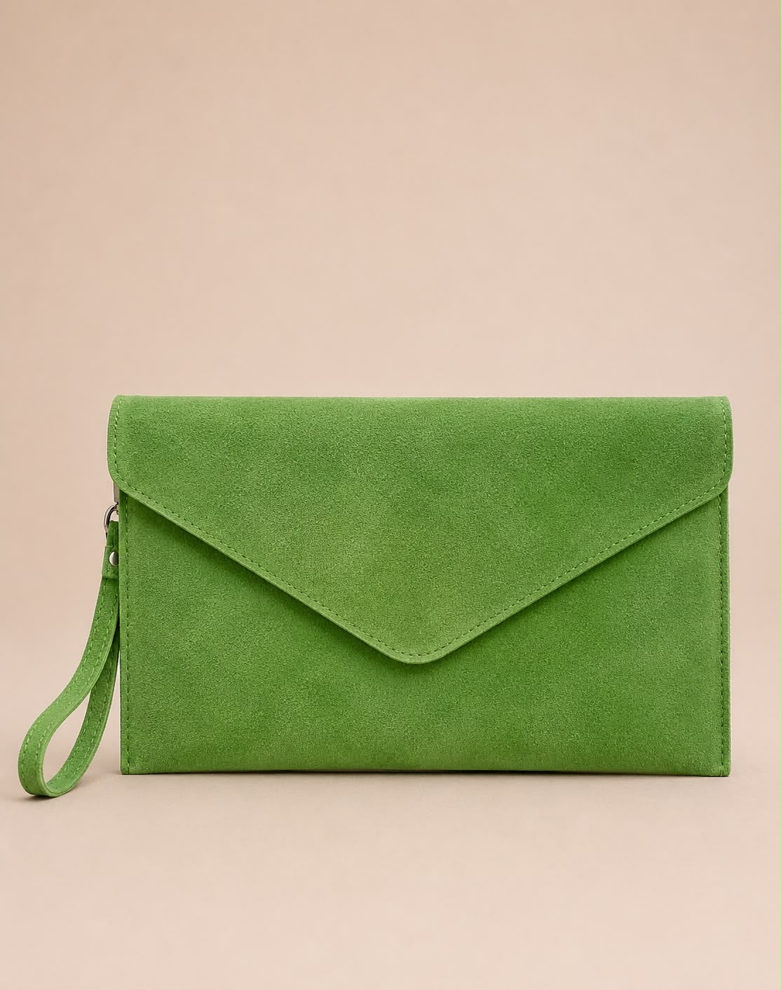 Alissa Envelope Suede Clutch