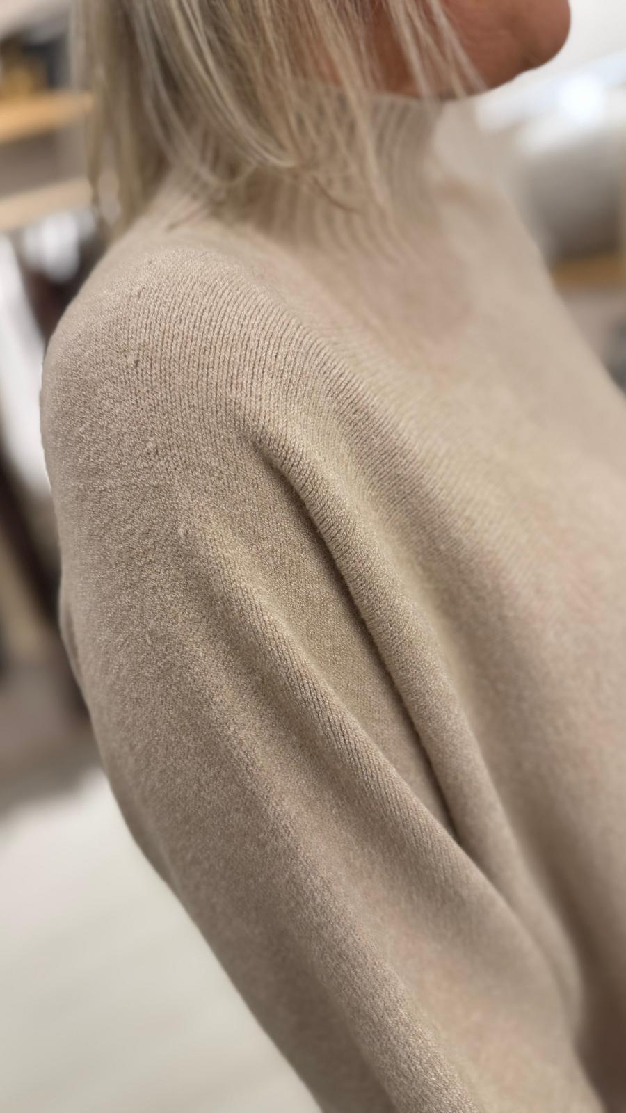 Aimee Luxe Roll Neck Knit