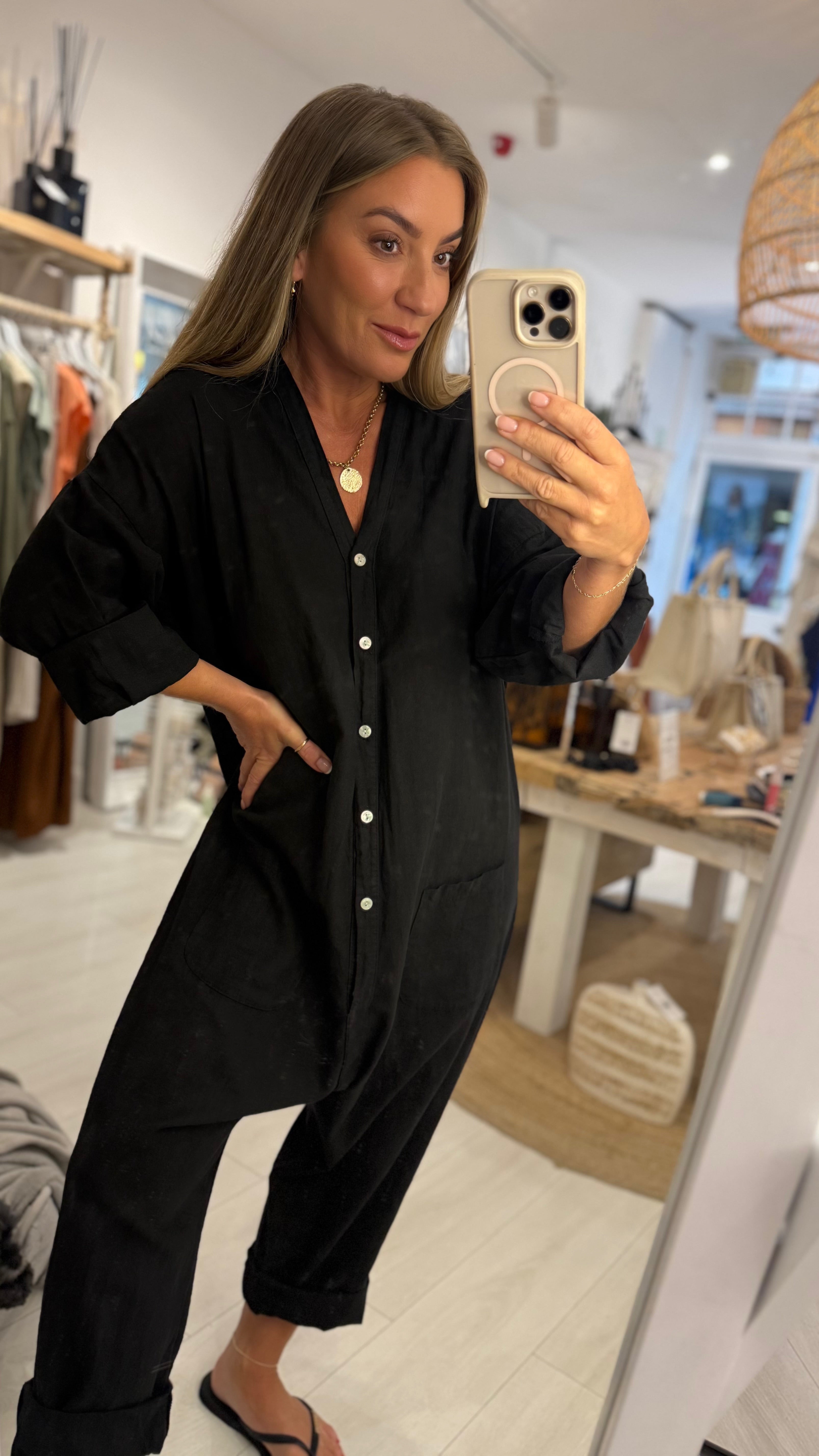 Soraya Linen Boiler Suit