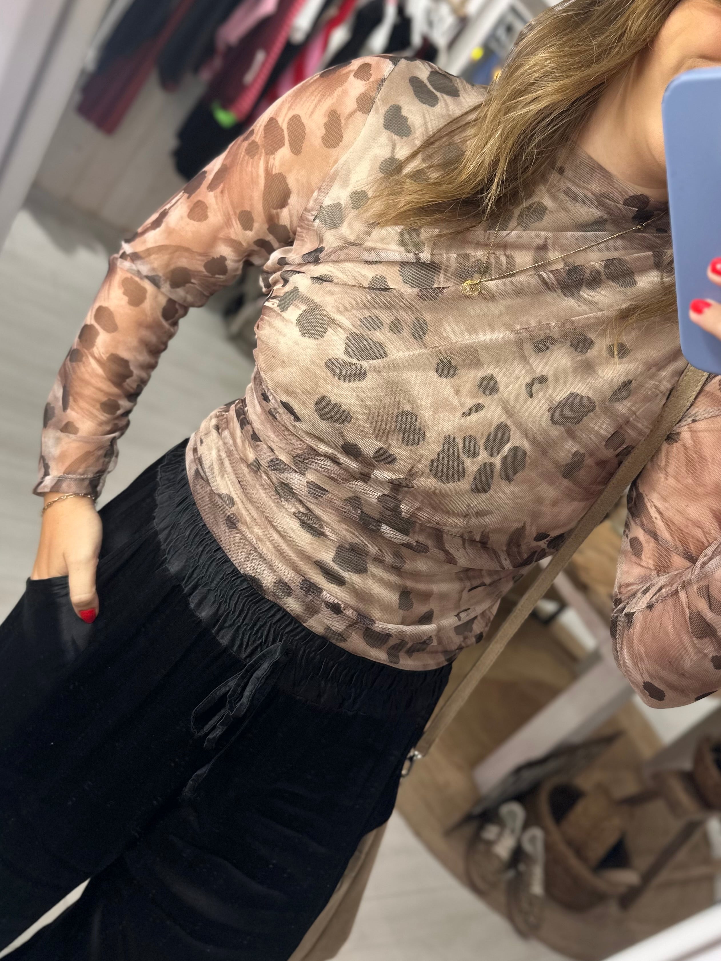 Allaria Spotted Blouse