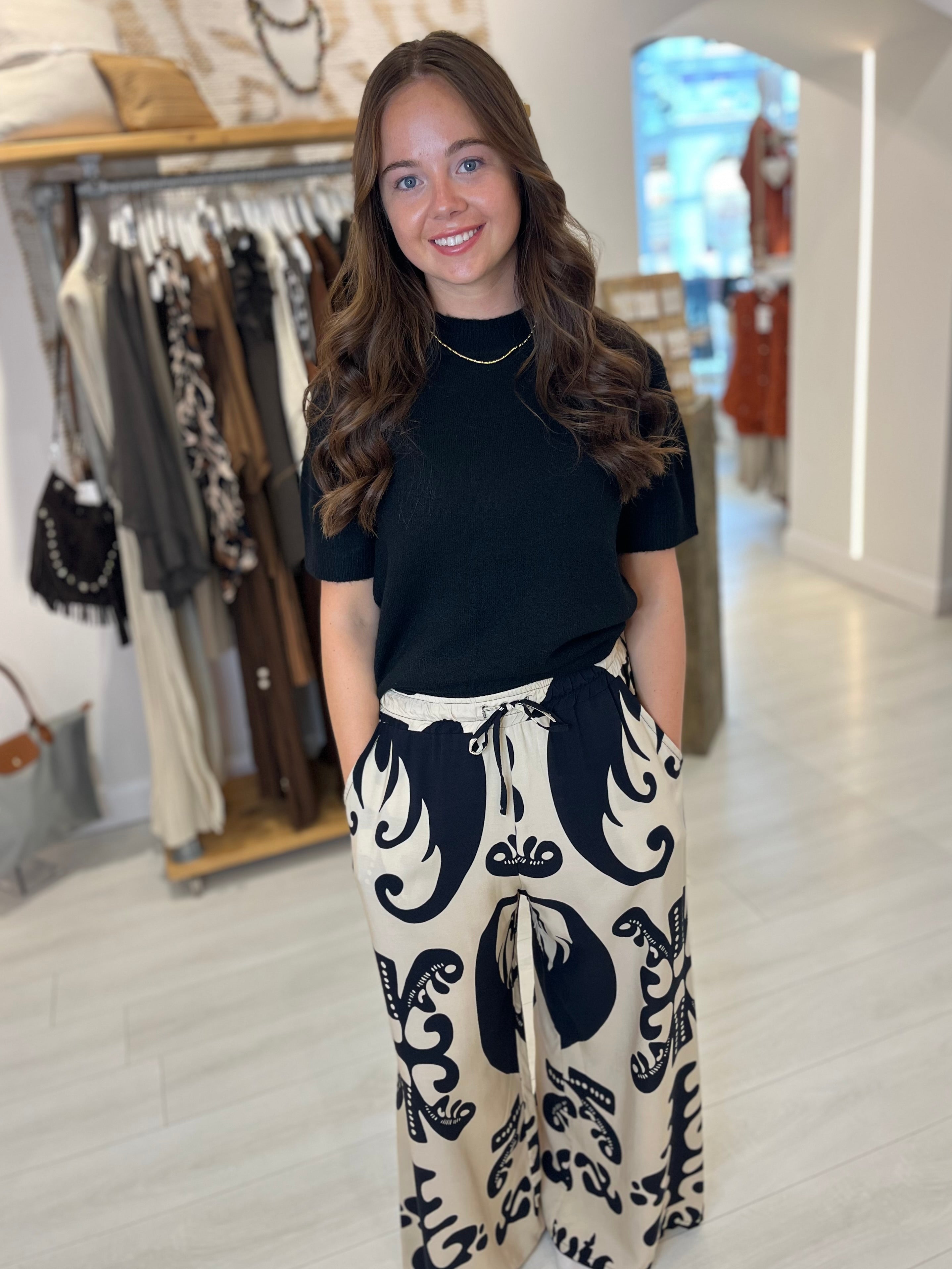 Patsy Print Wide Leg Trouser