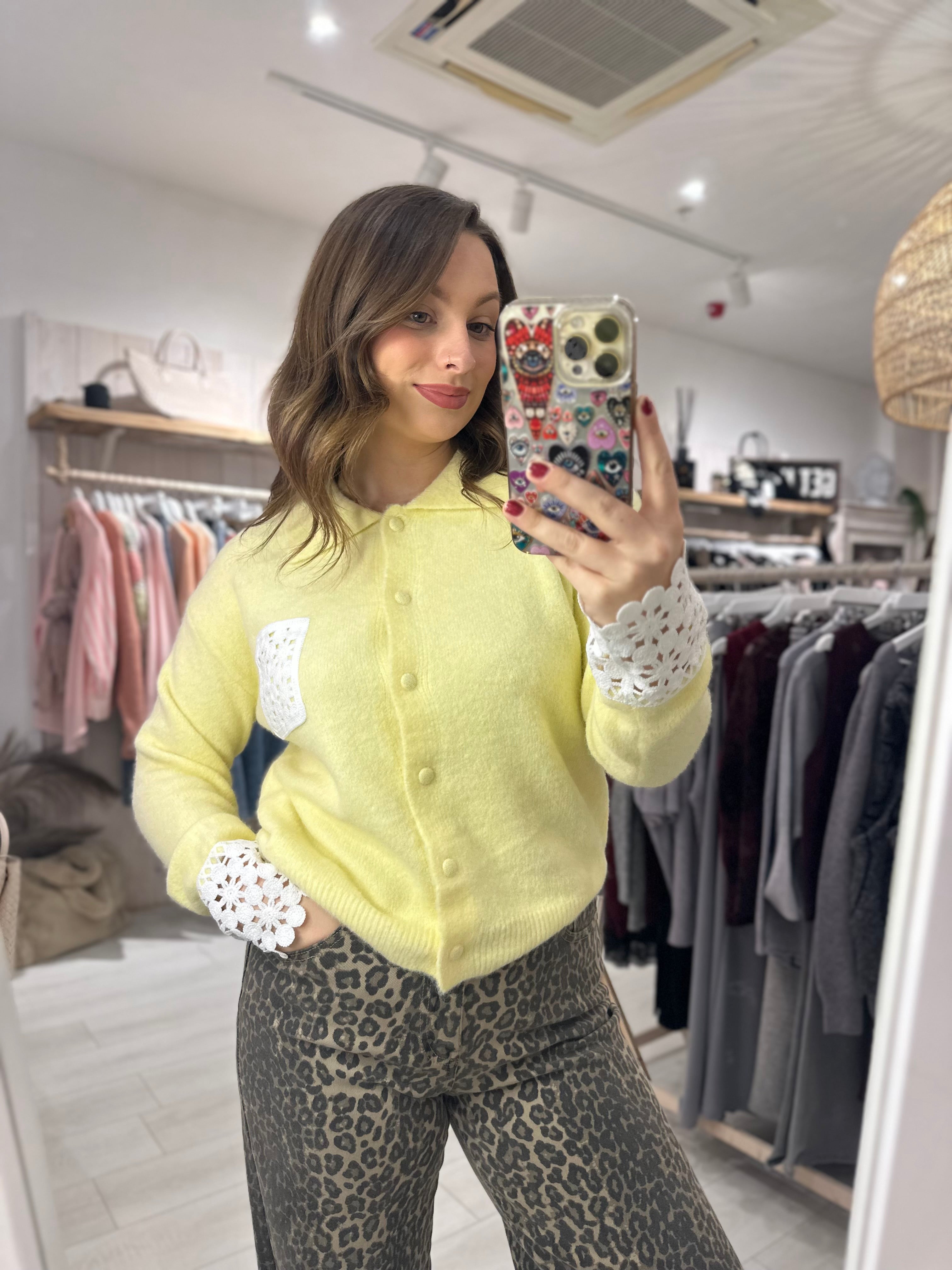 Ottie Crochet Detail Knit