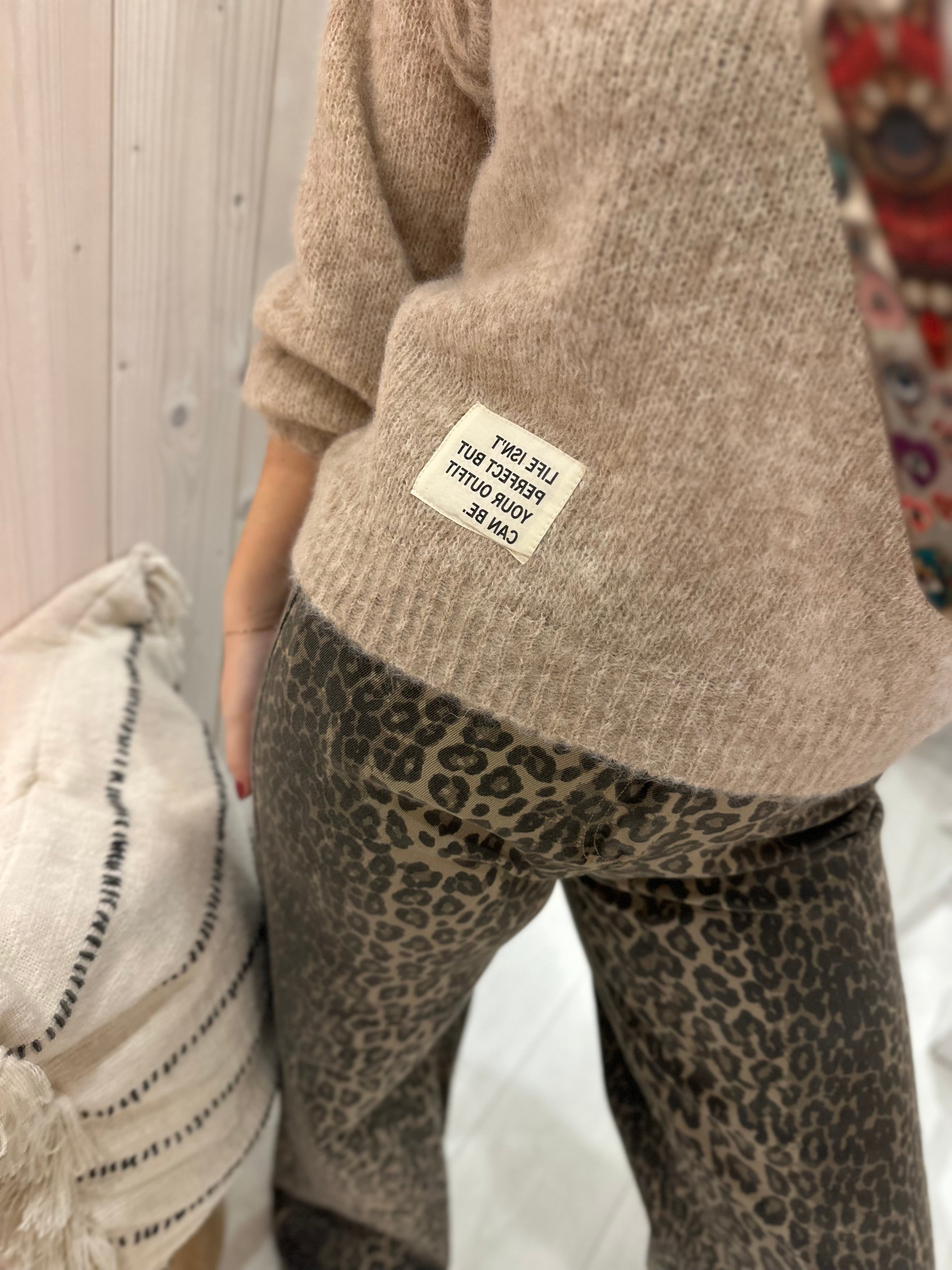 ‘LIFE ISN’T PERFECT’ Knit