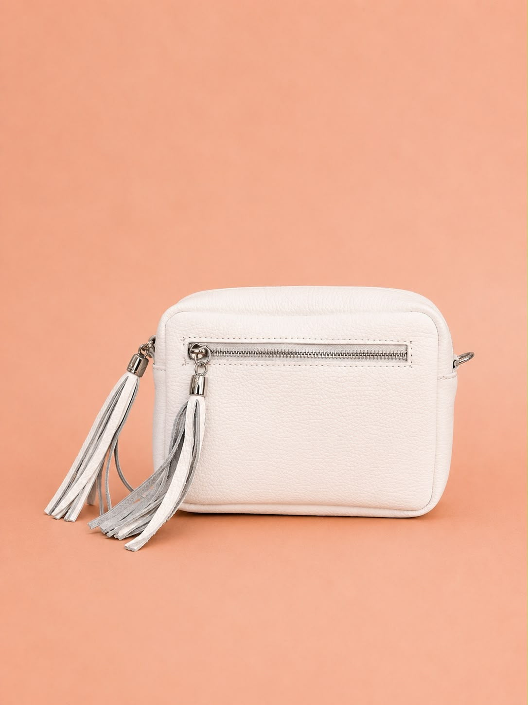 Leather Zip Front Camera Bag