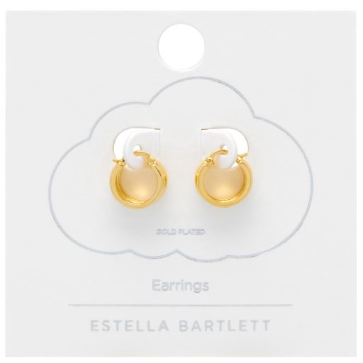 Chunky Textured Hoops - Gold Plated