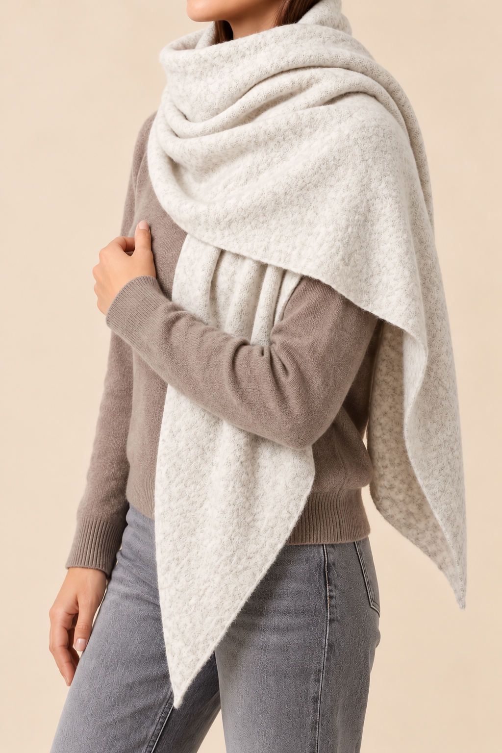 Hetty Heavyweight Asymmetric Scarf