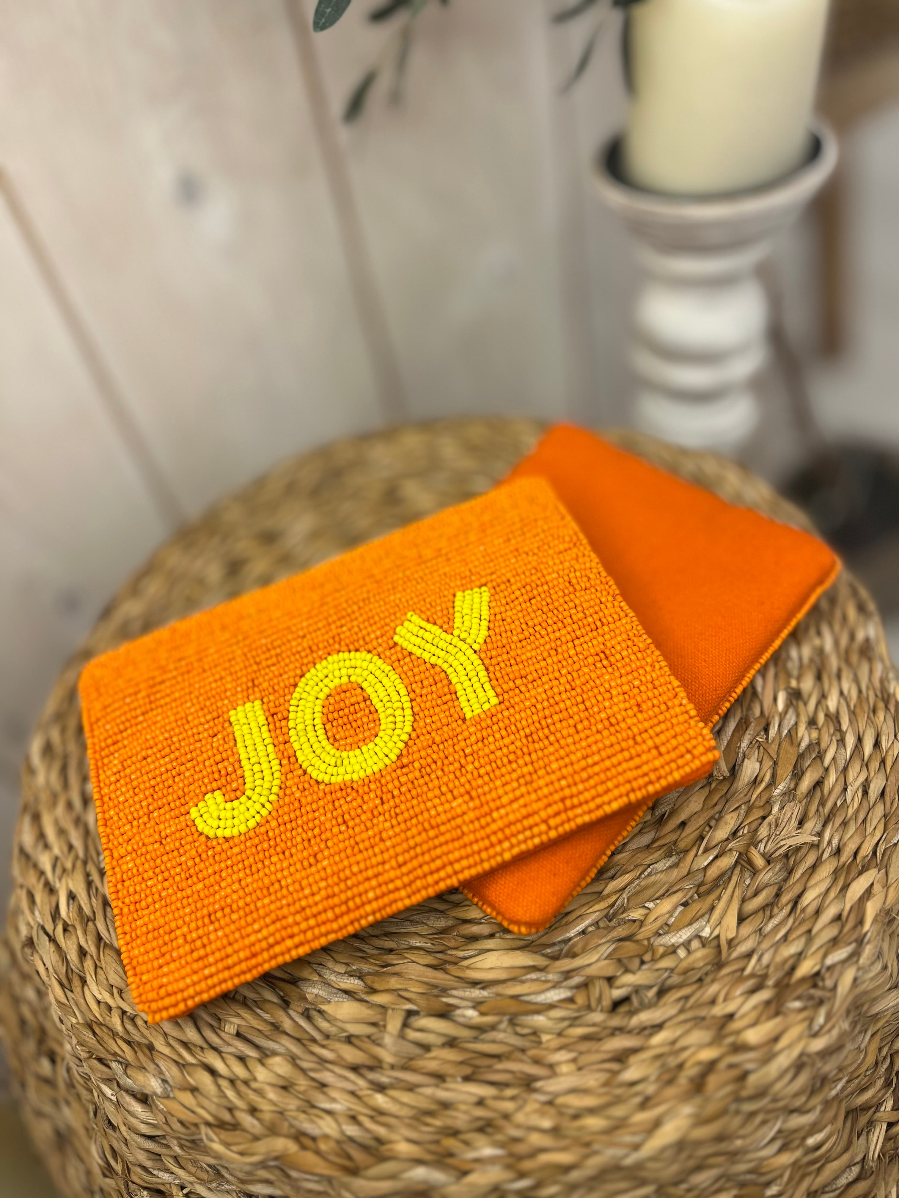 Beaded Wording Purse