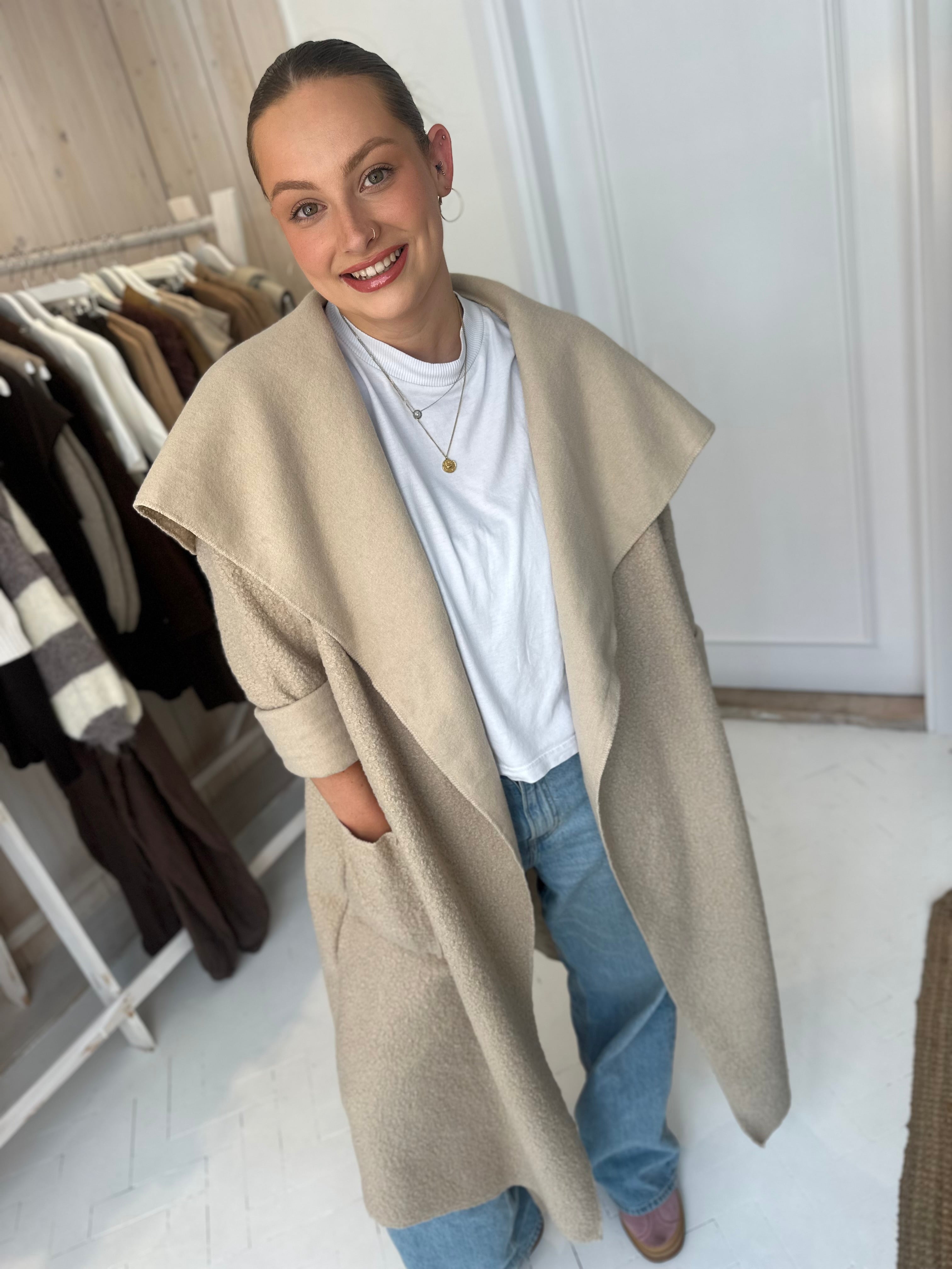 Leila Boucle Overcoat