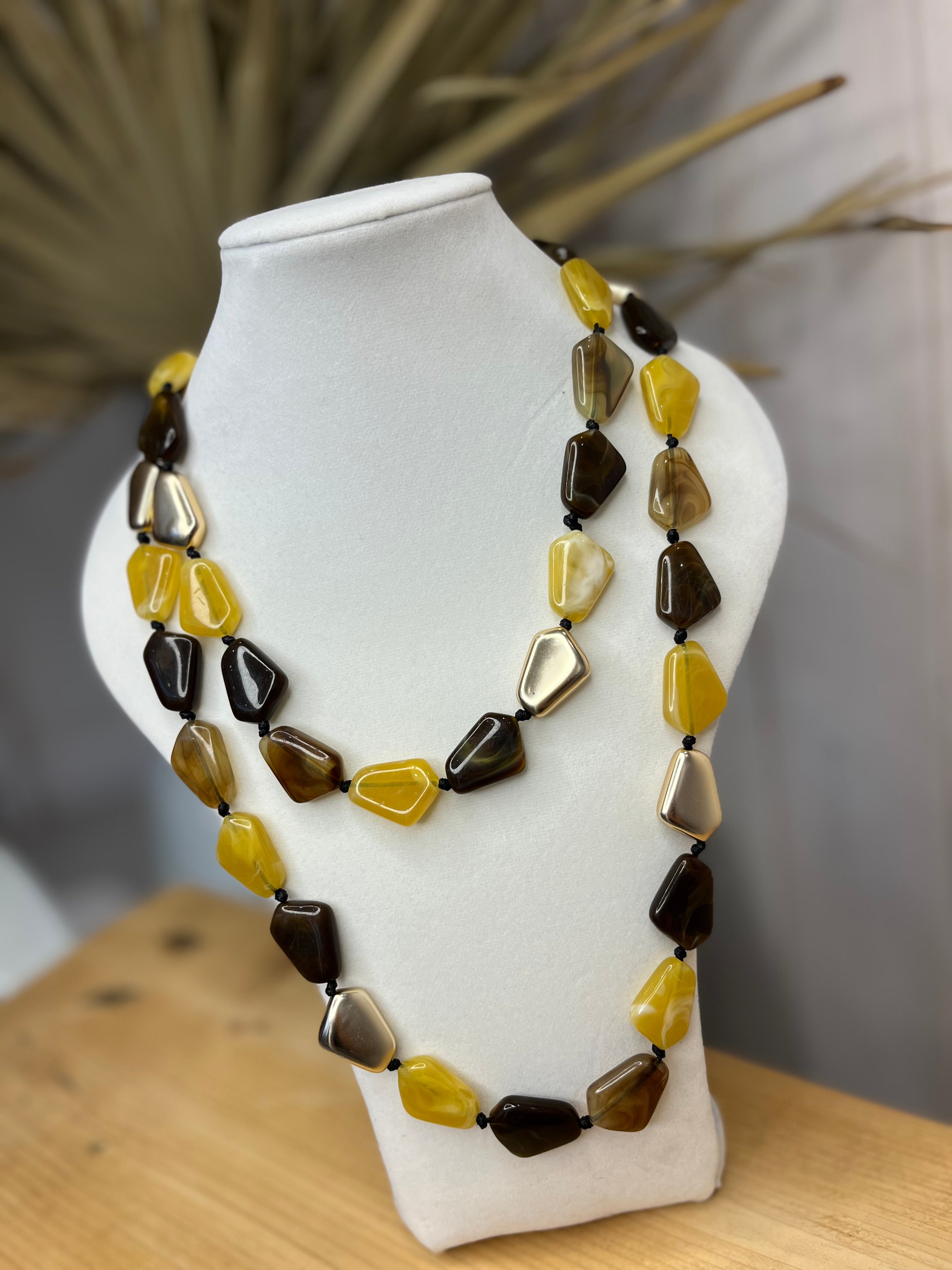 Asha Long Beaded Necklace