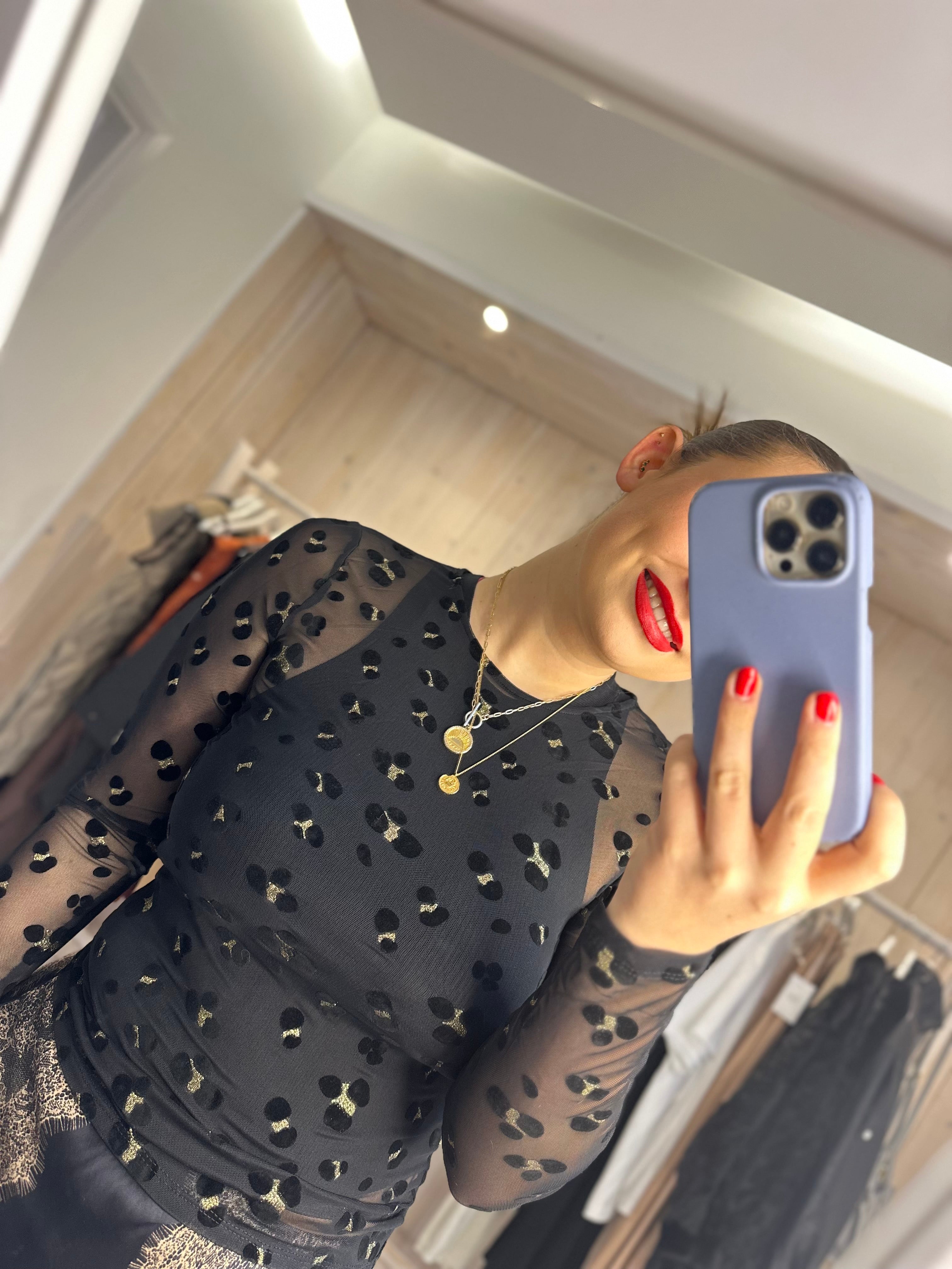 Mia Leopard Mesh Top