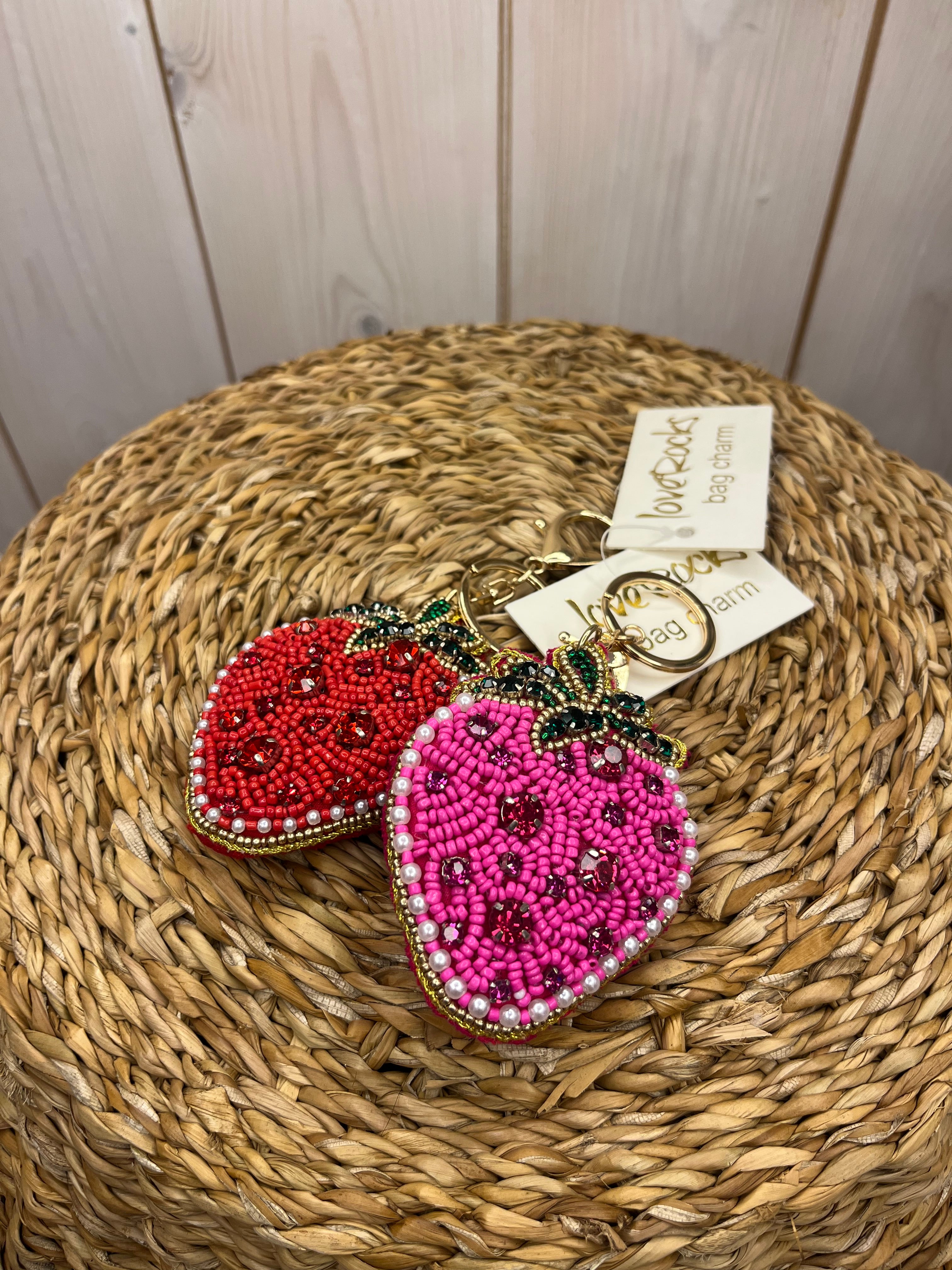 Strawberry Bag Charm