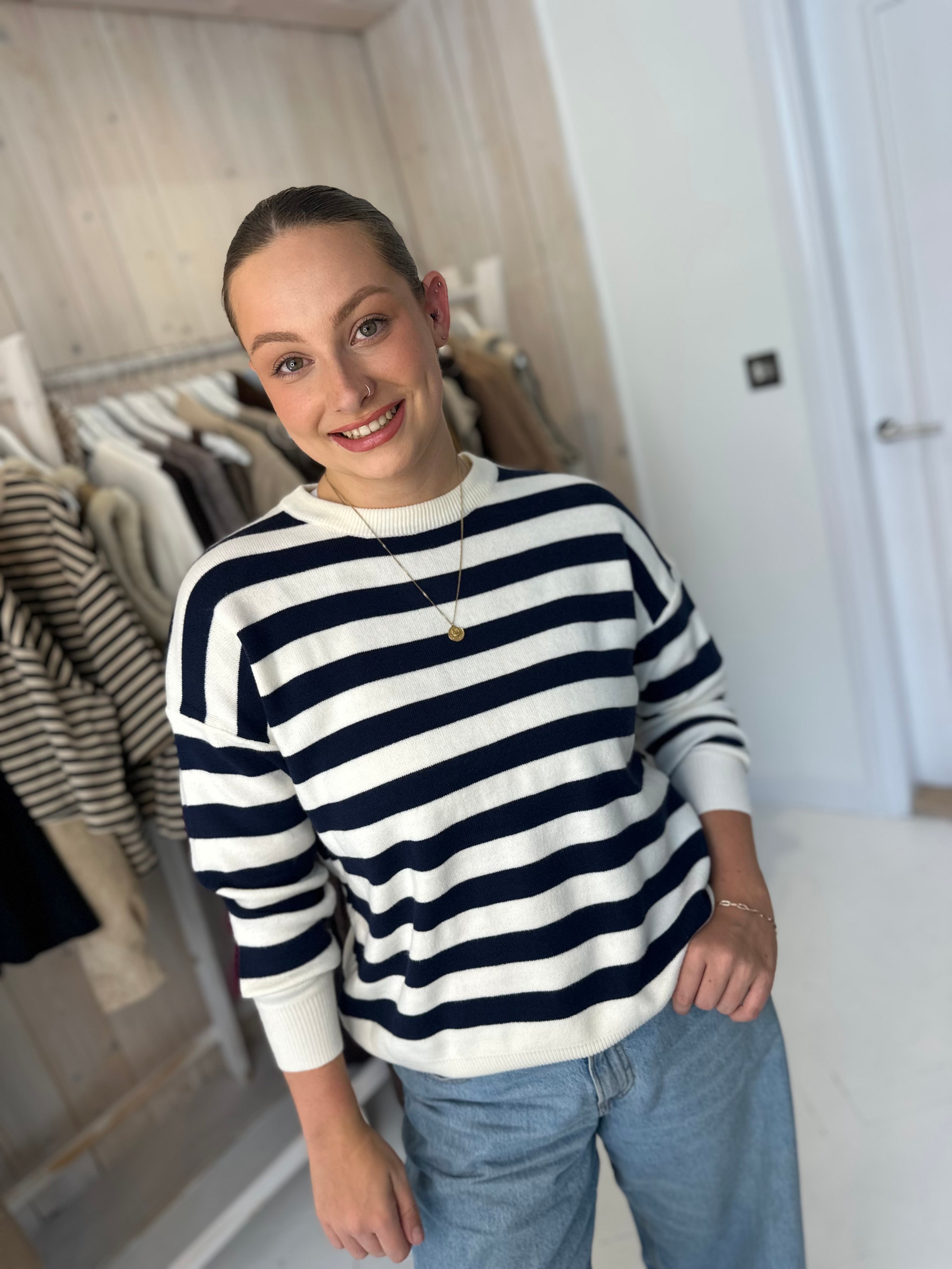 New York Striped Jummper
