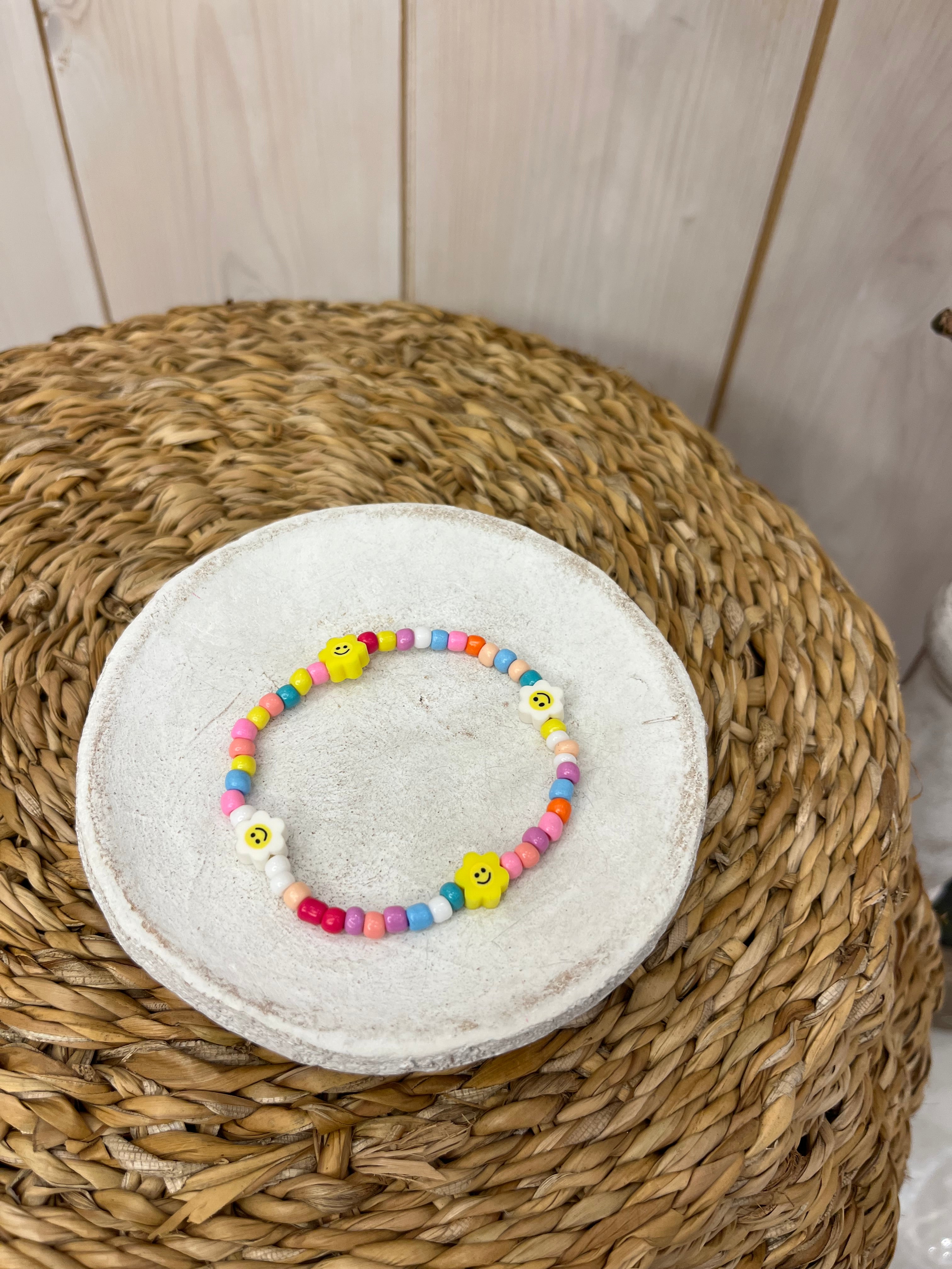 Happy Beaded Bracelet