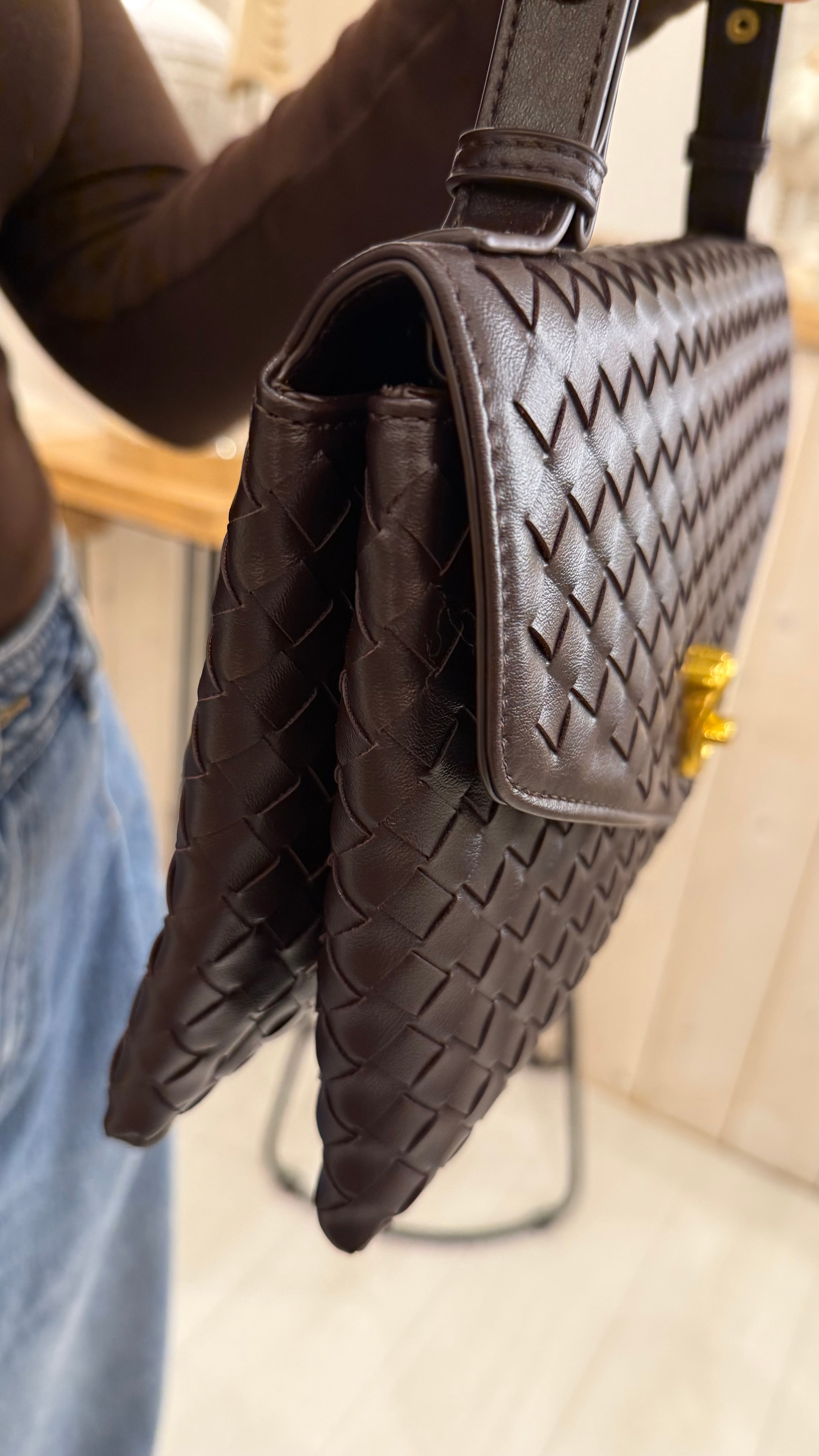 Boti Woven Envelope Clutch