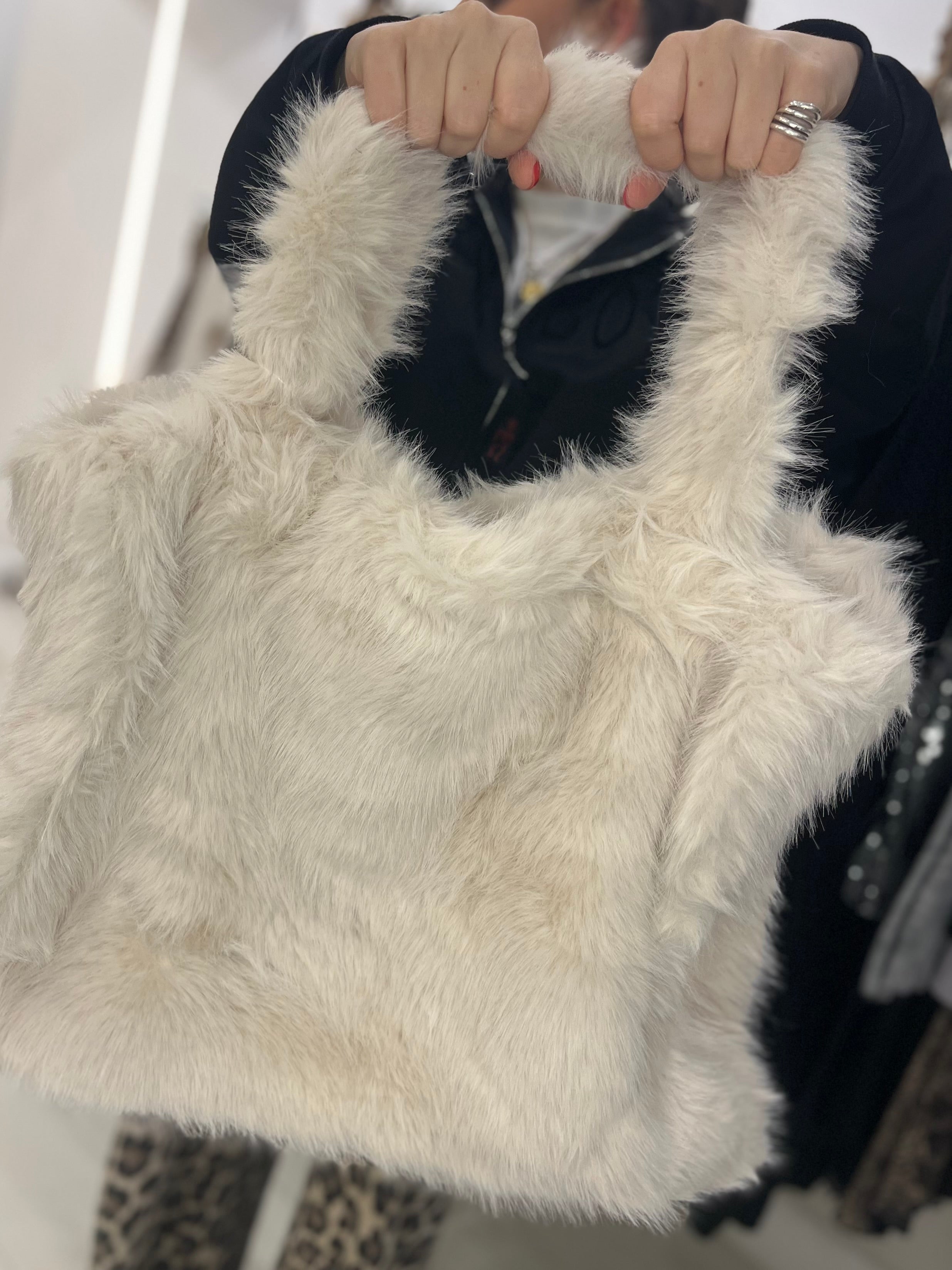 Faux Fur Large Tote