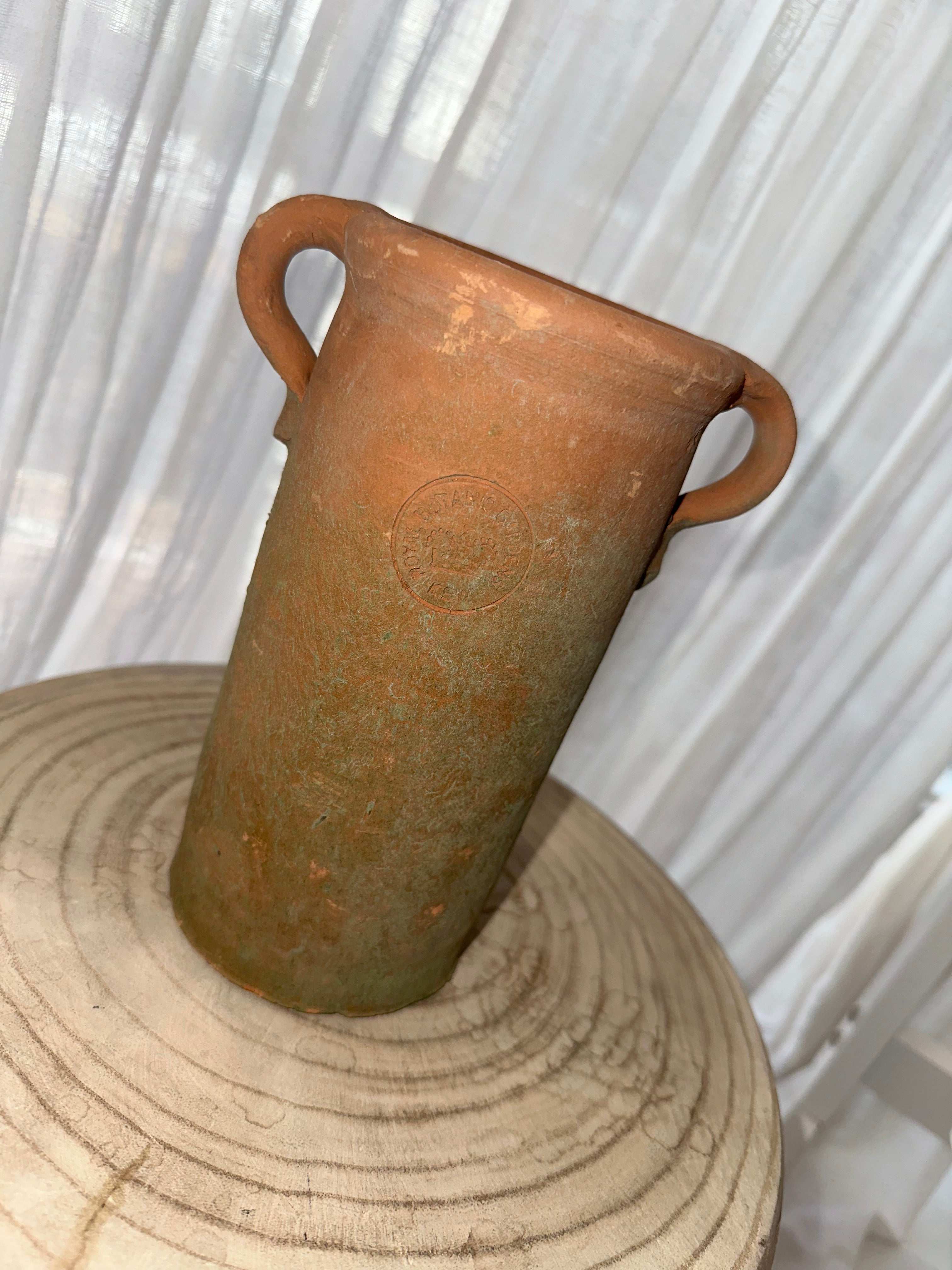 Kew terracotte Tall pot with Handles