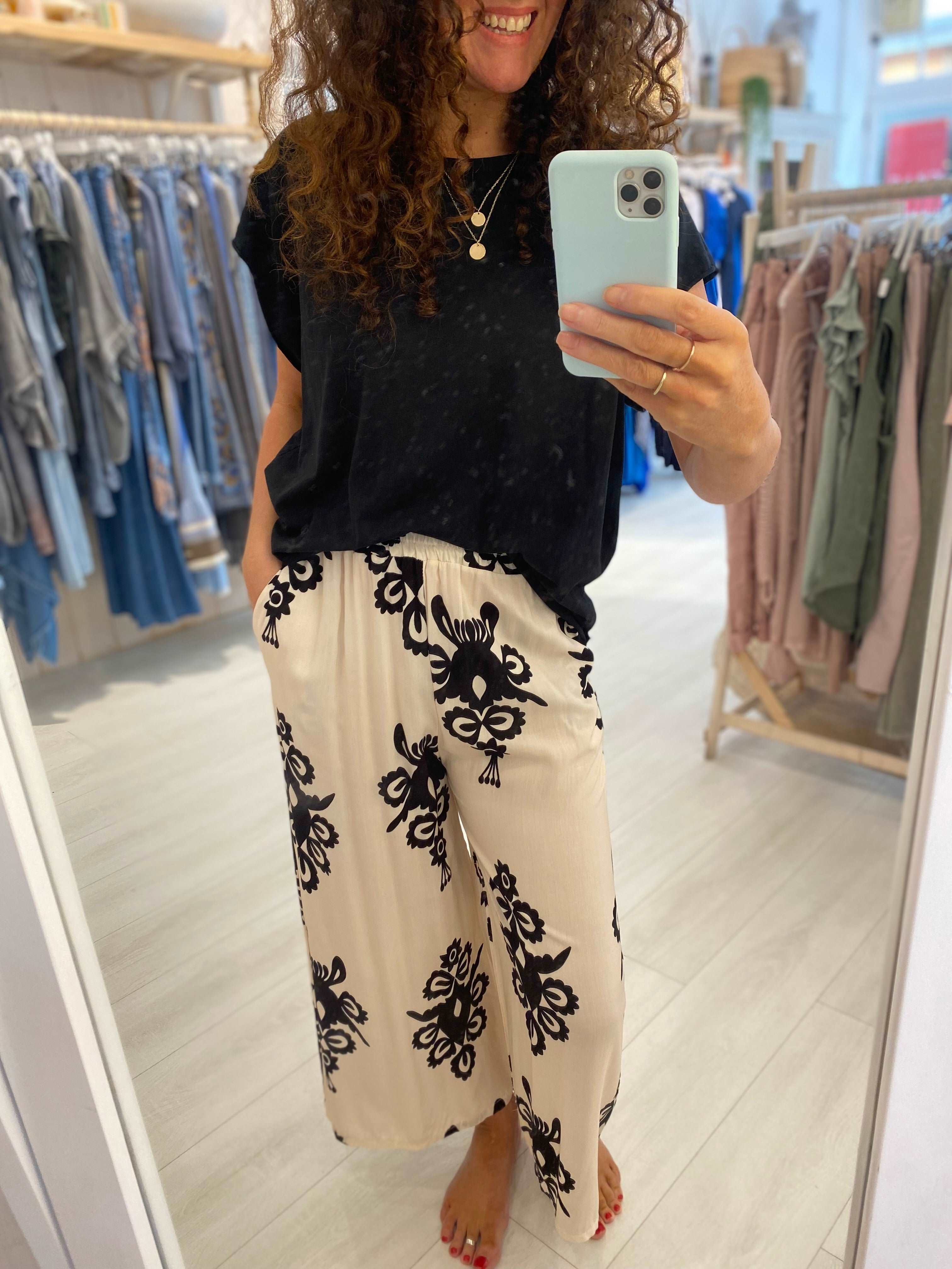 Jazzy Wide Leg Trousers