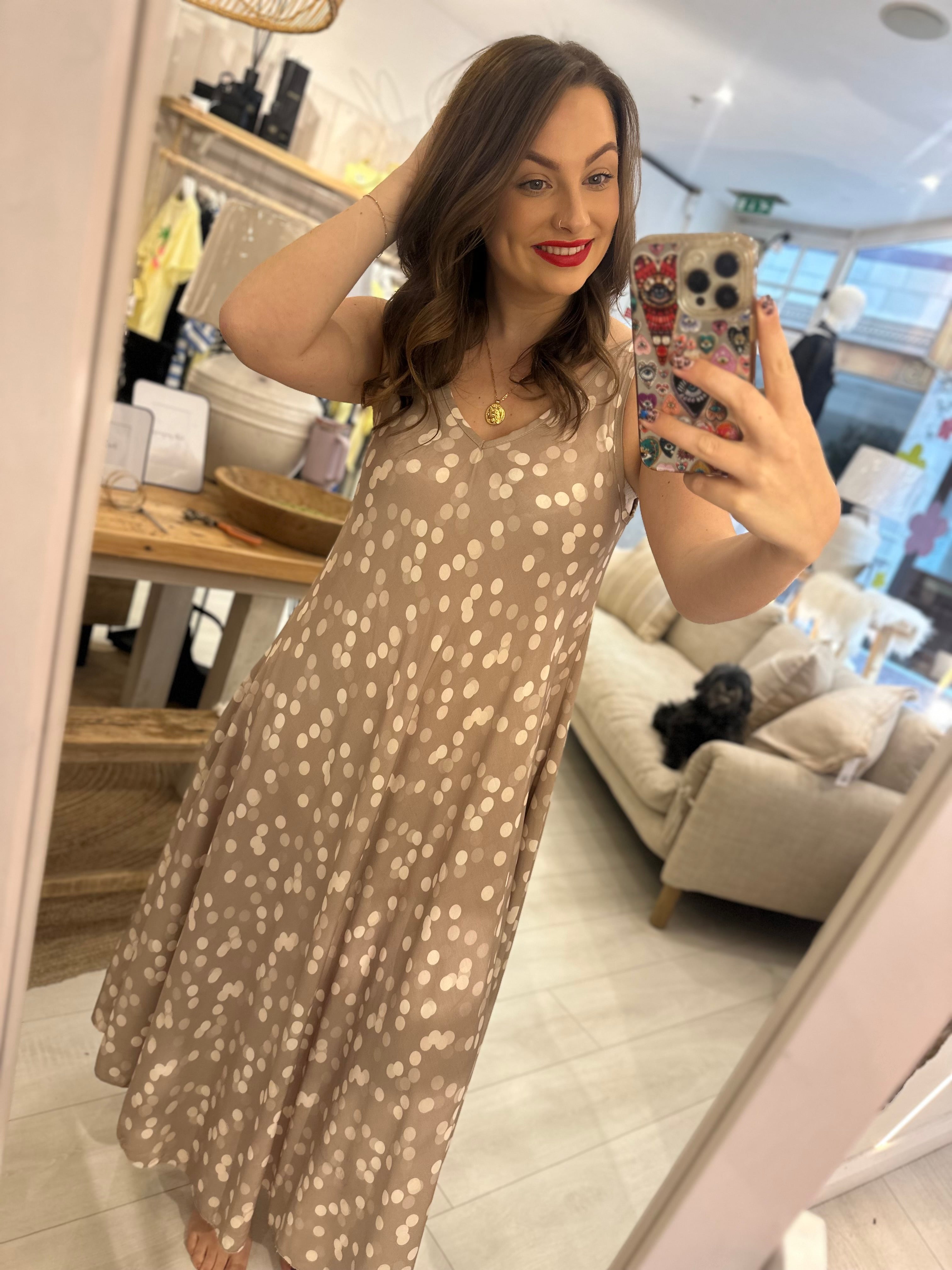 Polly Polka Dot Maxi Dress