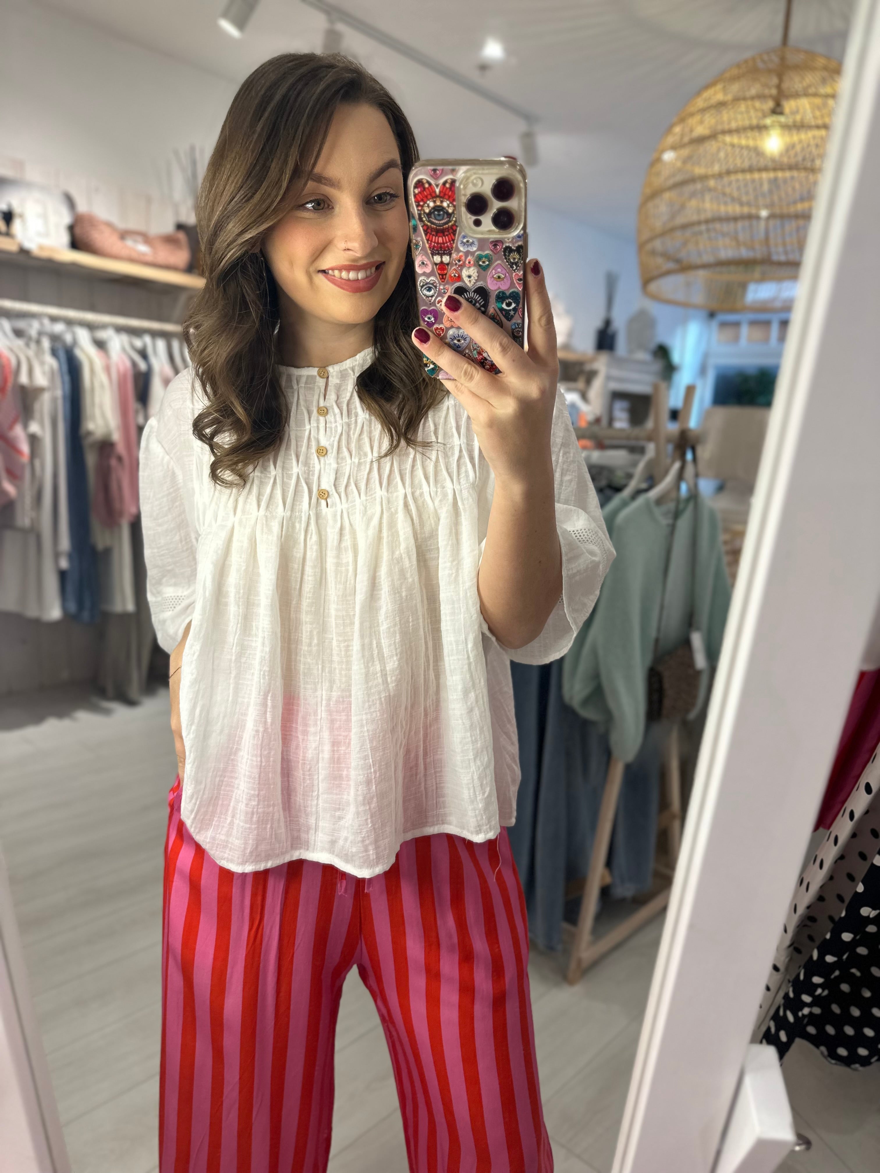 Lucie Button Front Shirt