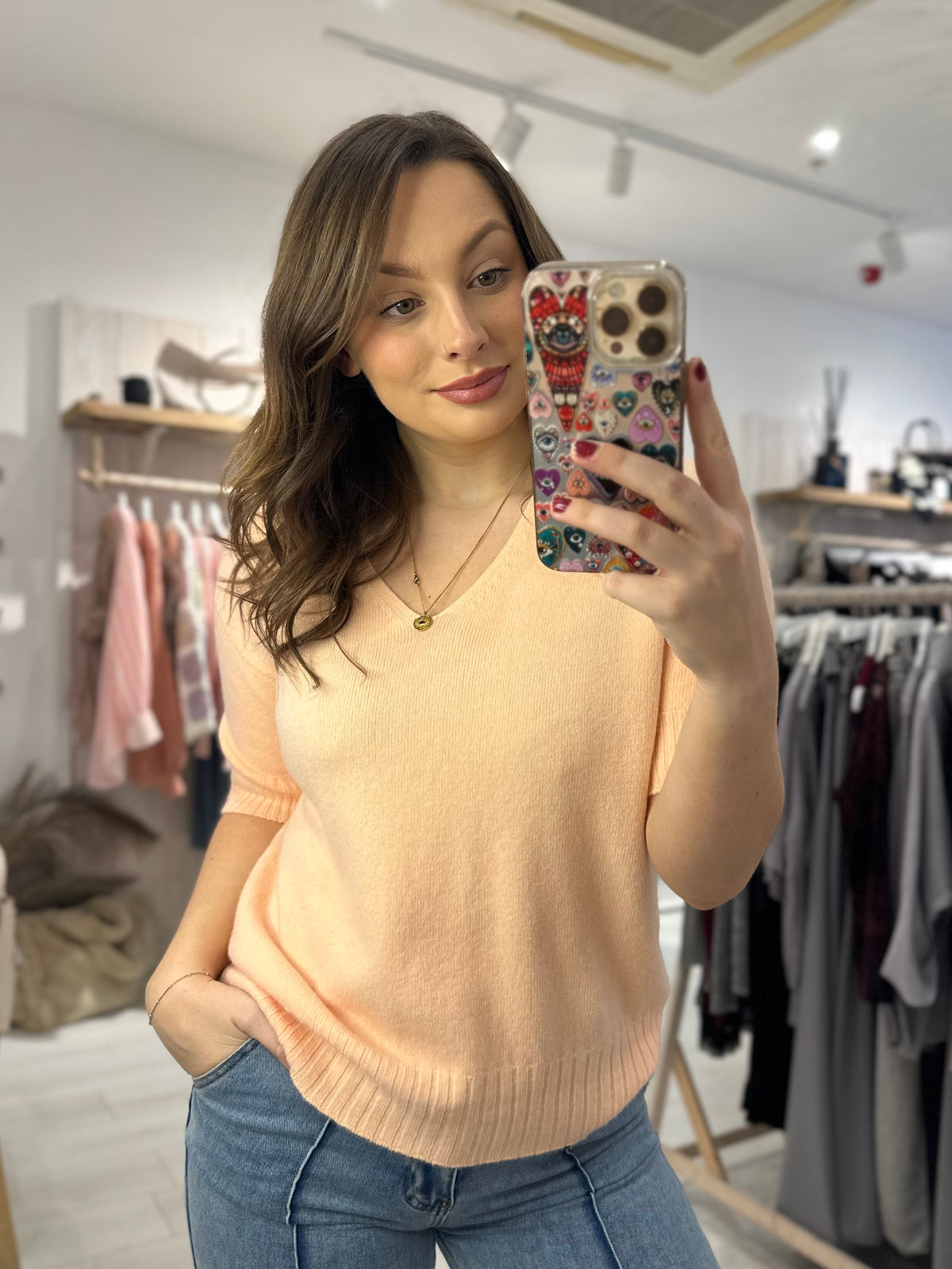 Luxe Margot V-neck Knit