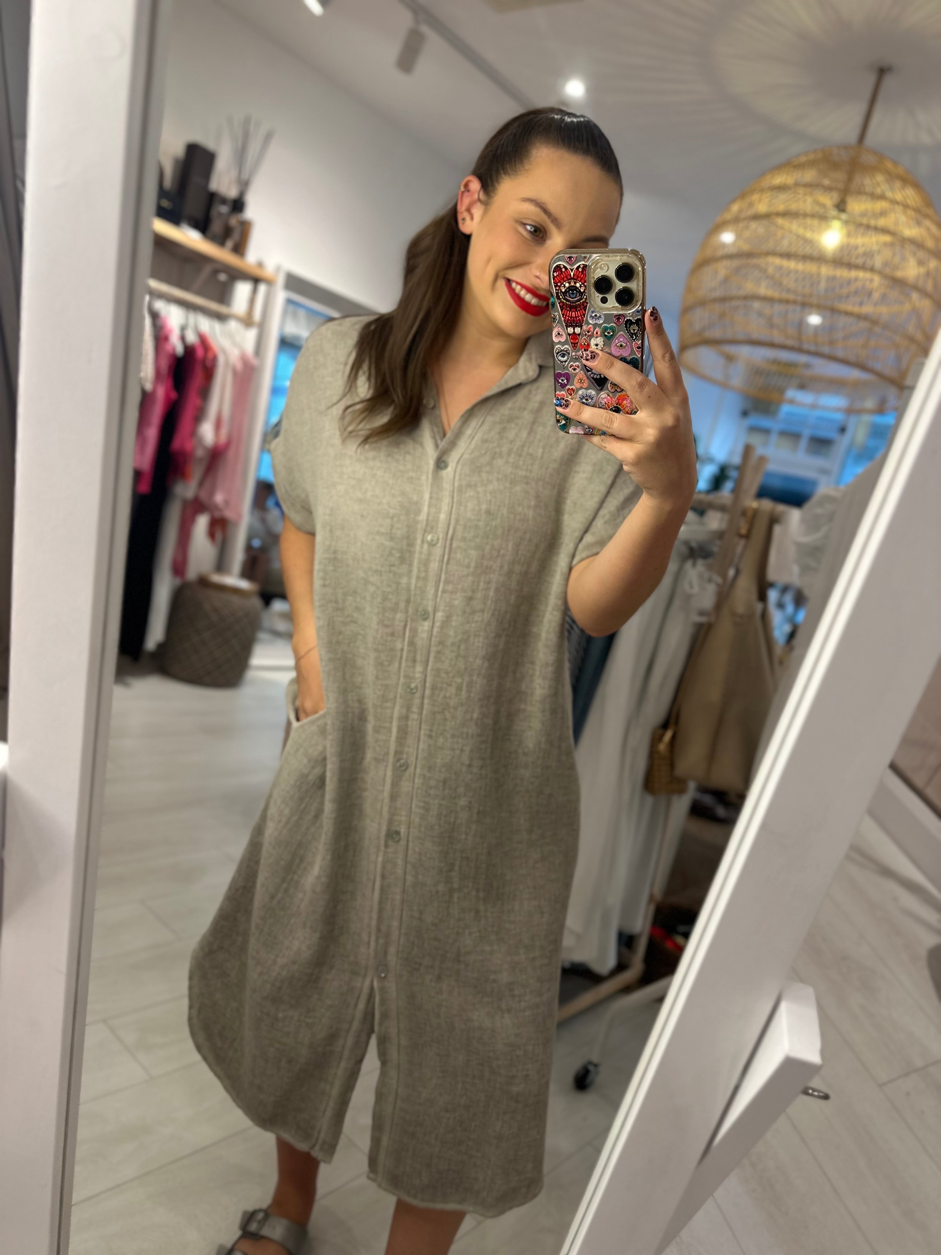 Carly Cheesecloth Midi Dress
