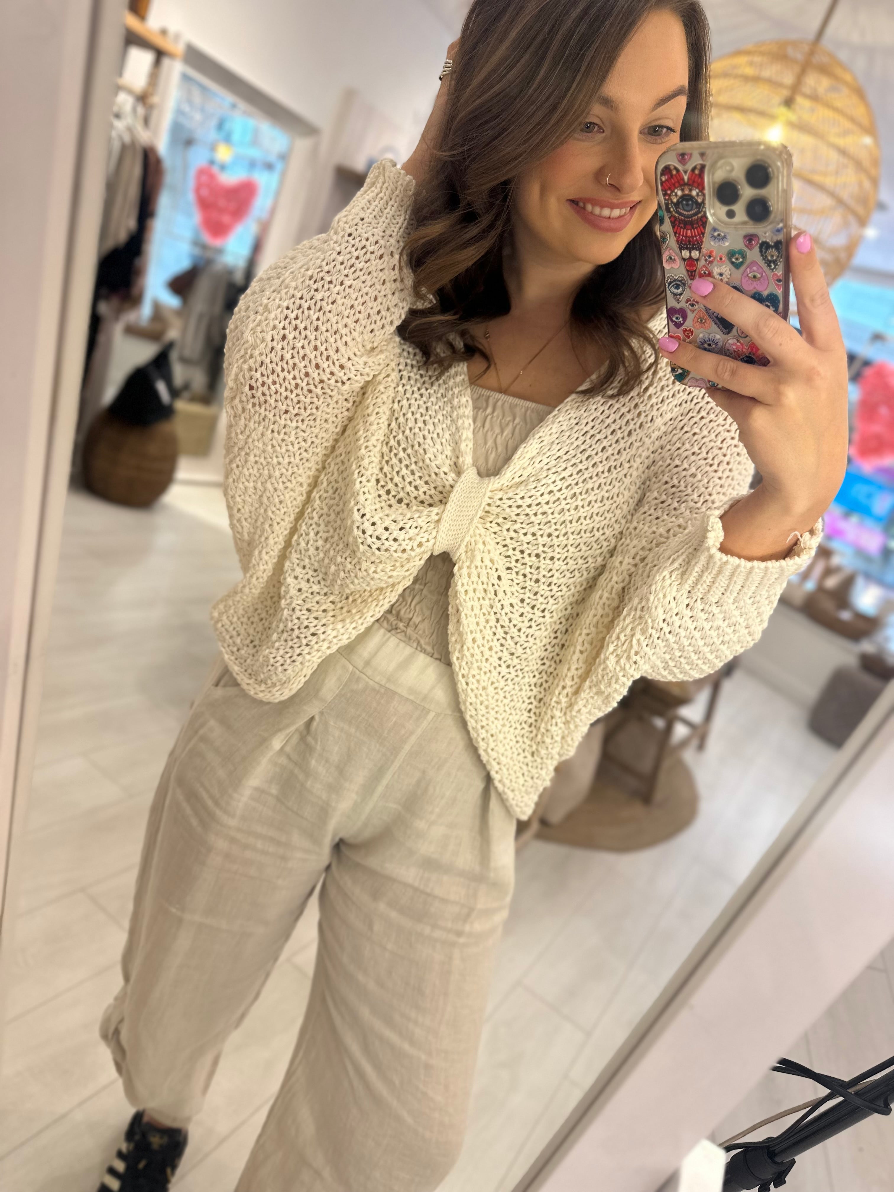 Delilah Knot Front Knit