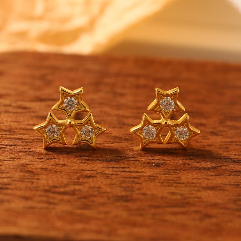 Triple Cubic Zirconia Star
