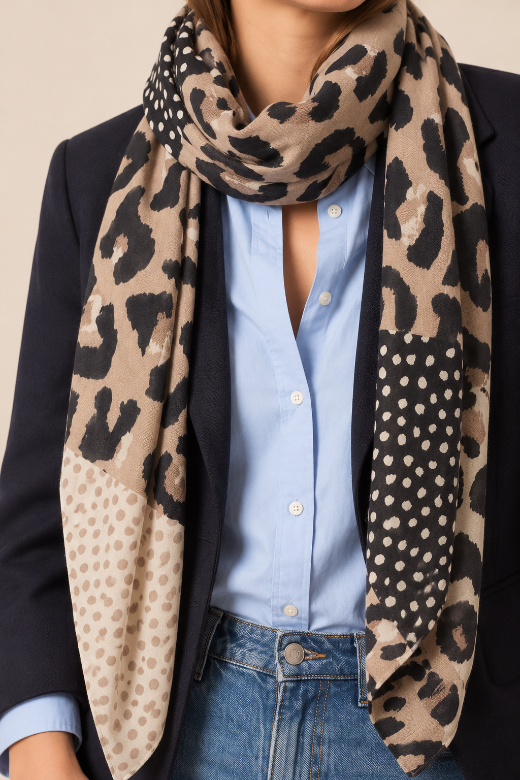Leopard & Spot Scarf