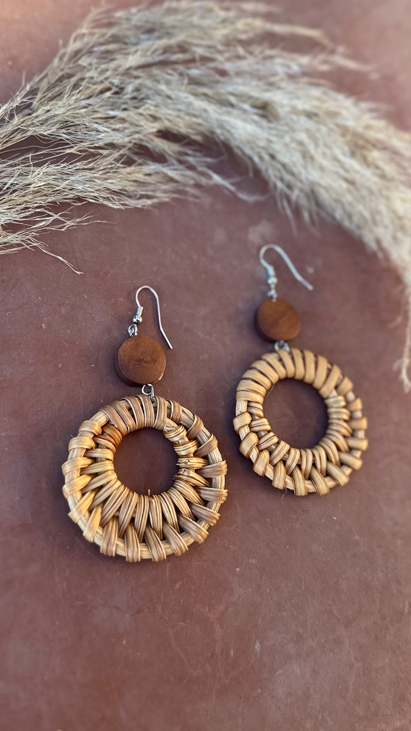 Luna Woven Hoop Earrings