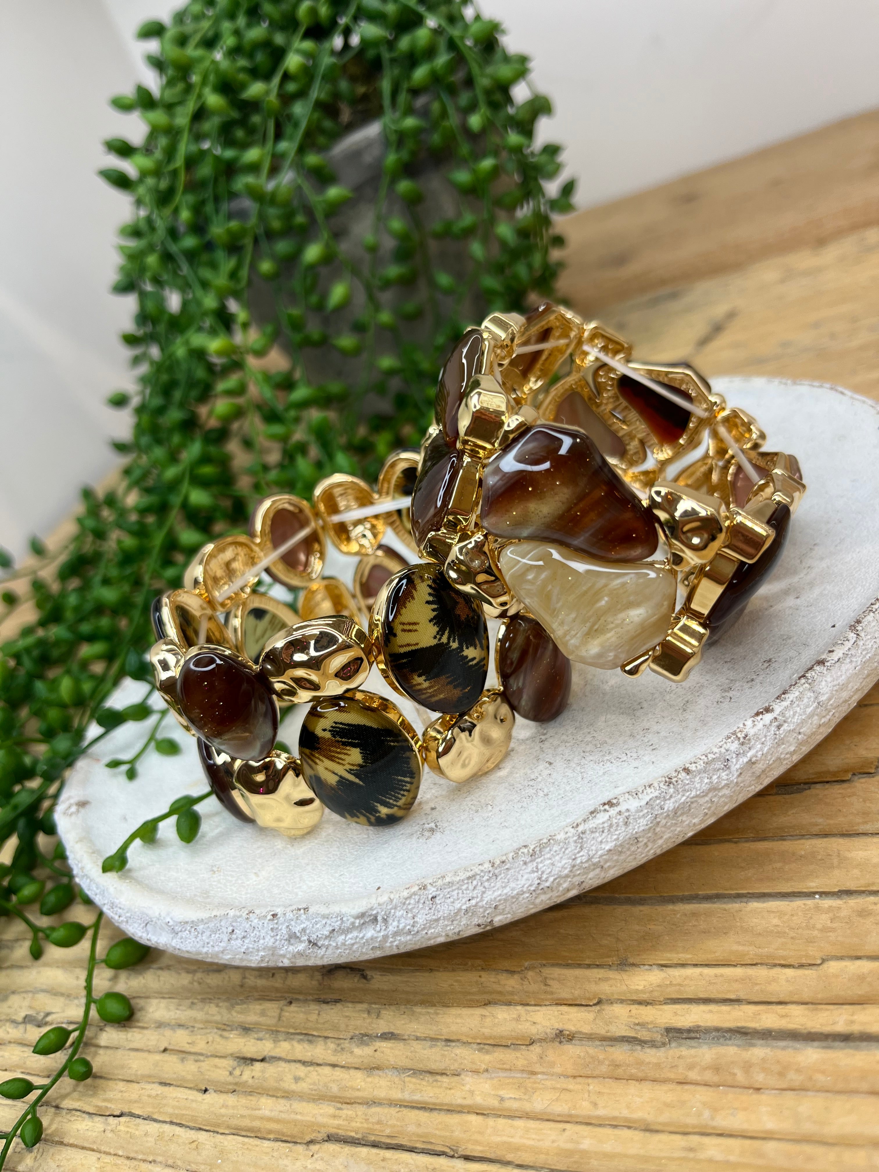 Iridescent Molten Bangle