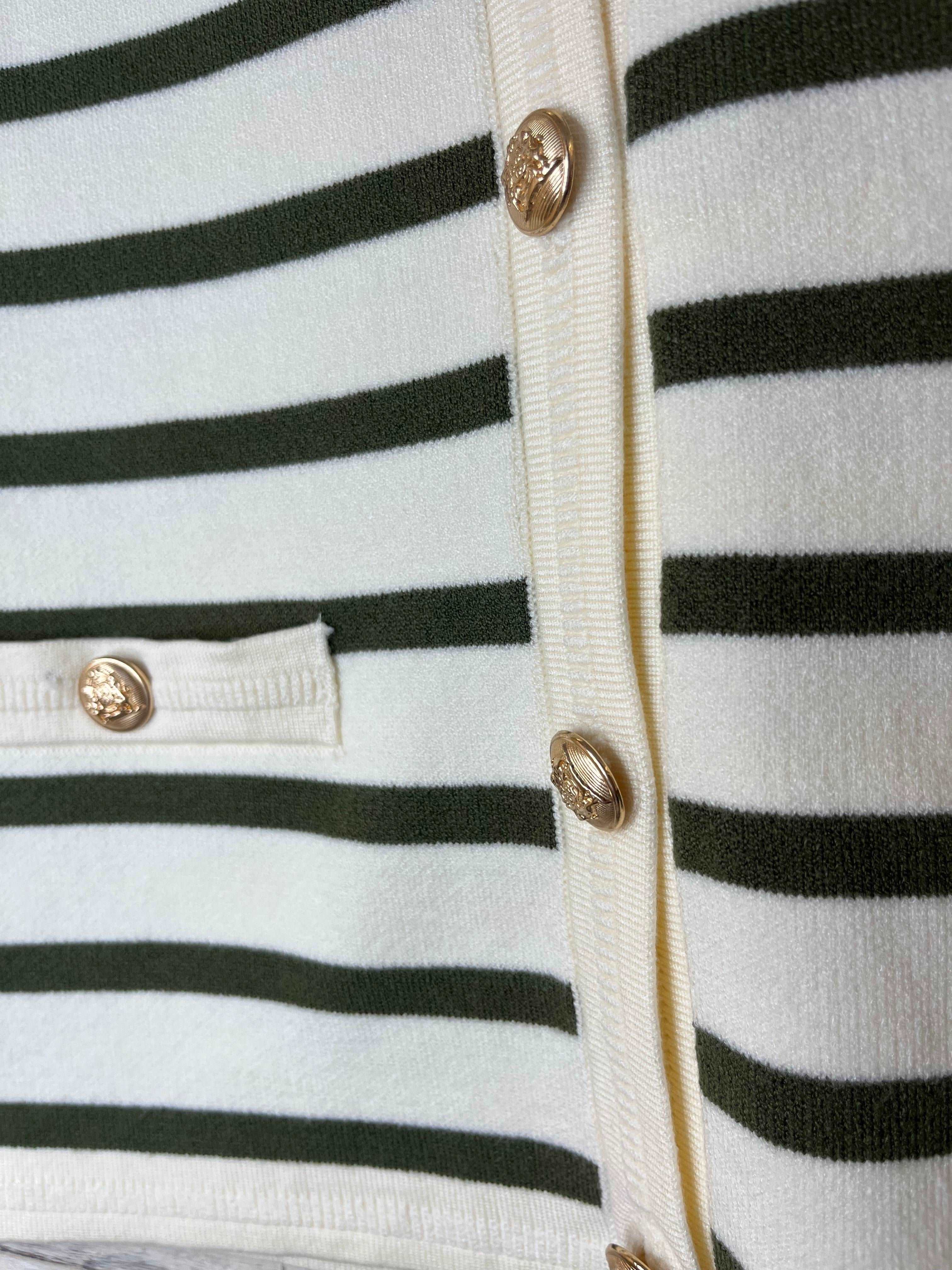 Imane Striped Waistcoat