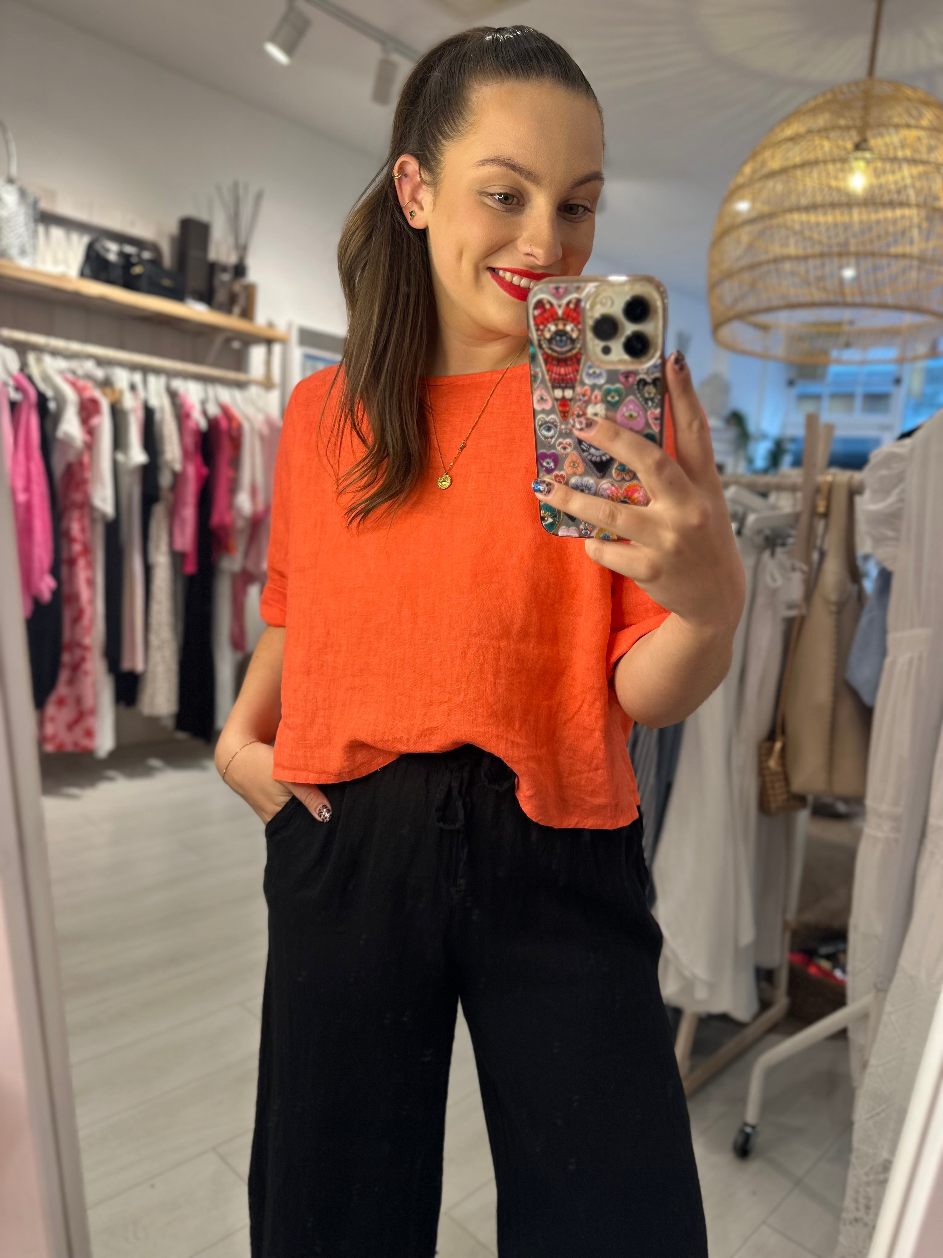 Milly Linen Top