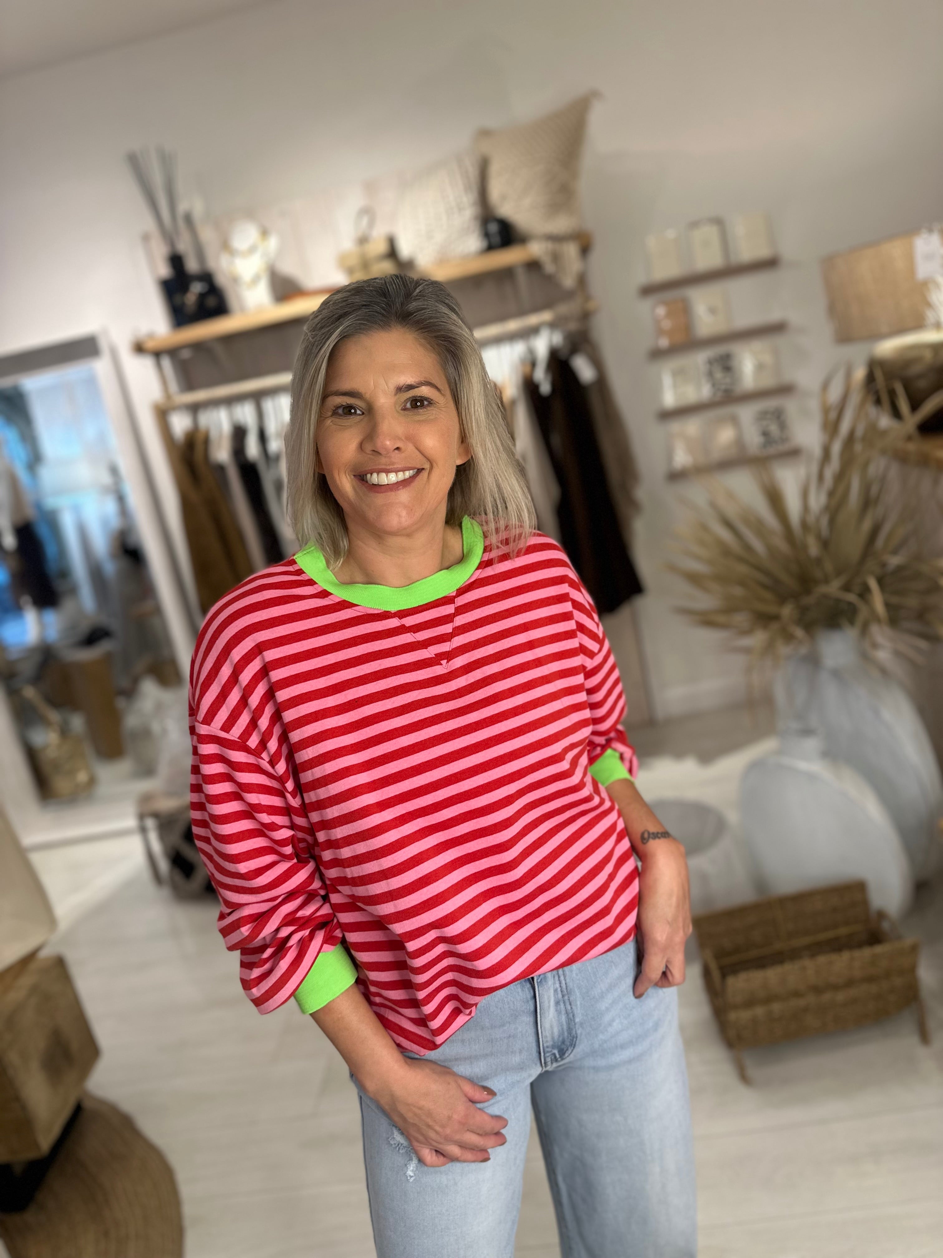Aura Striped Top