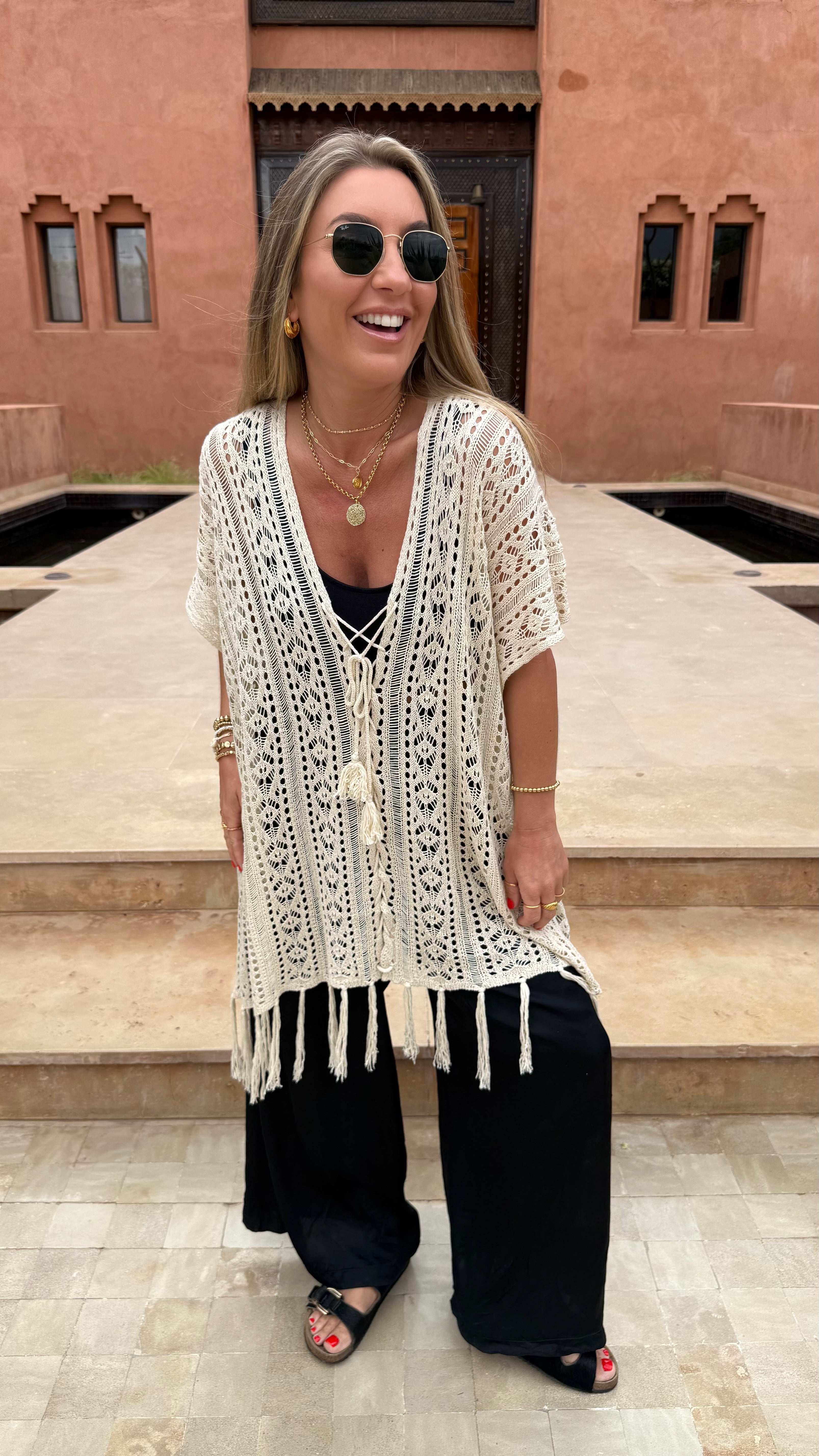 Samia Crochet Kimono