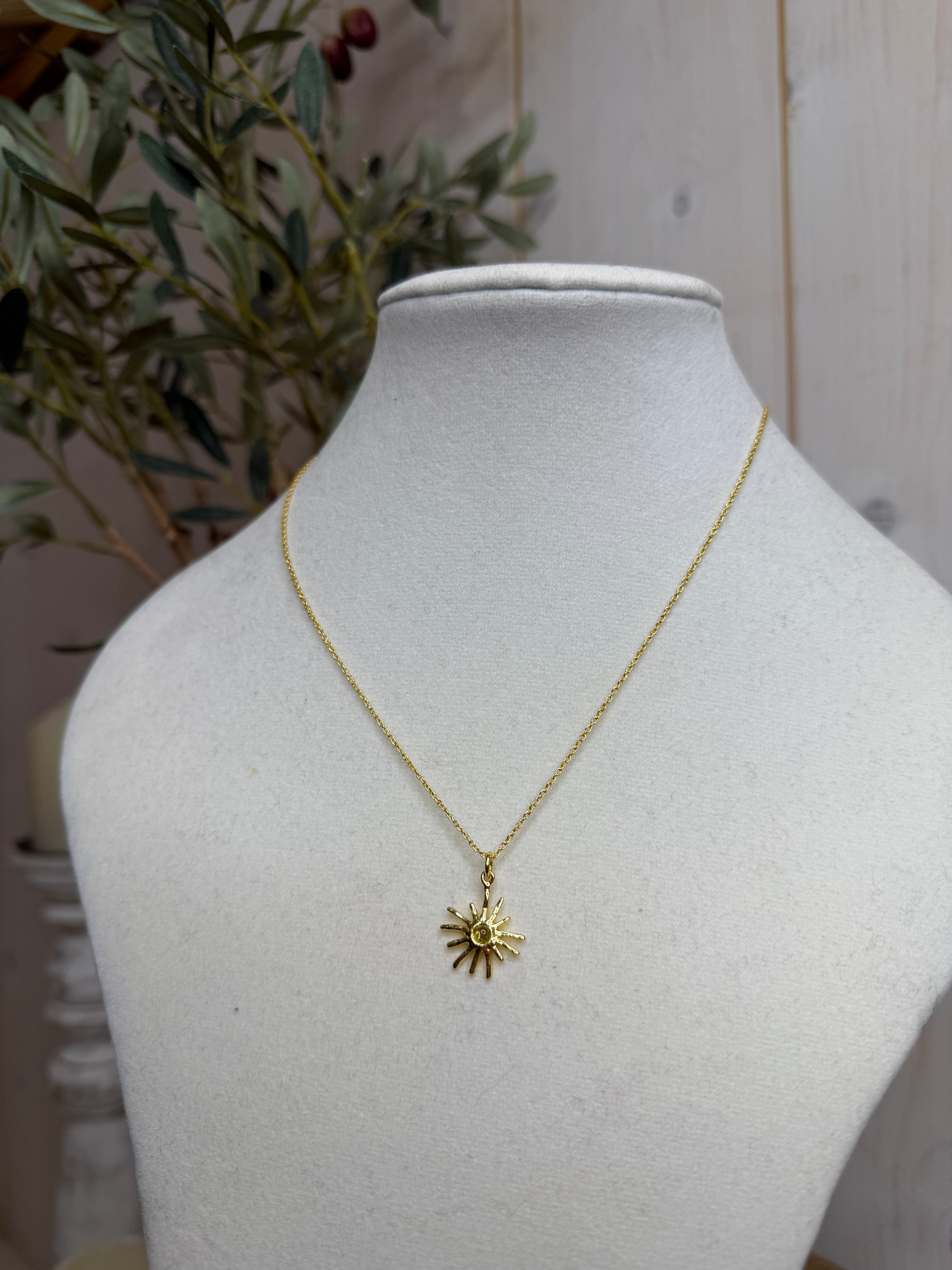 Sunburst necklace