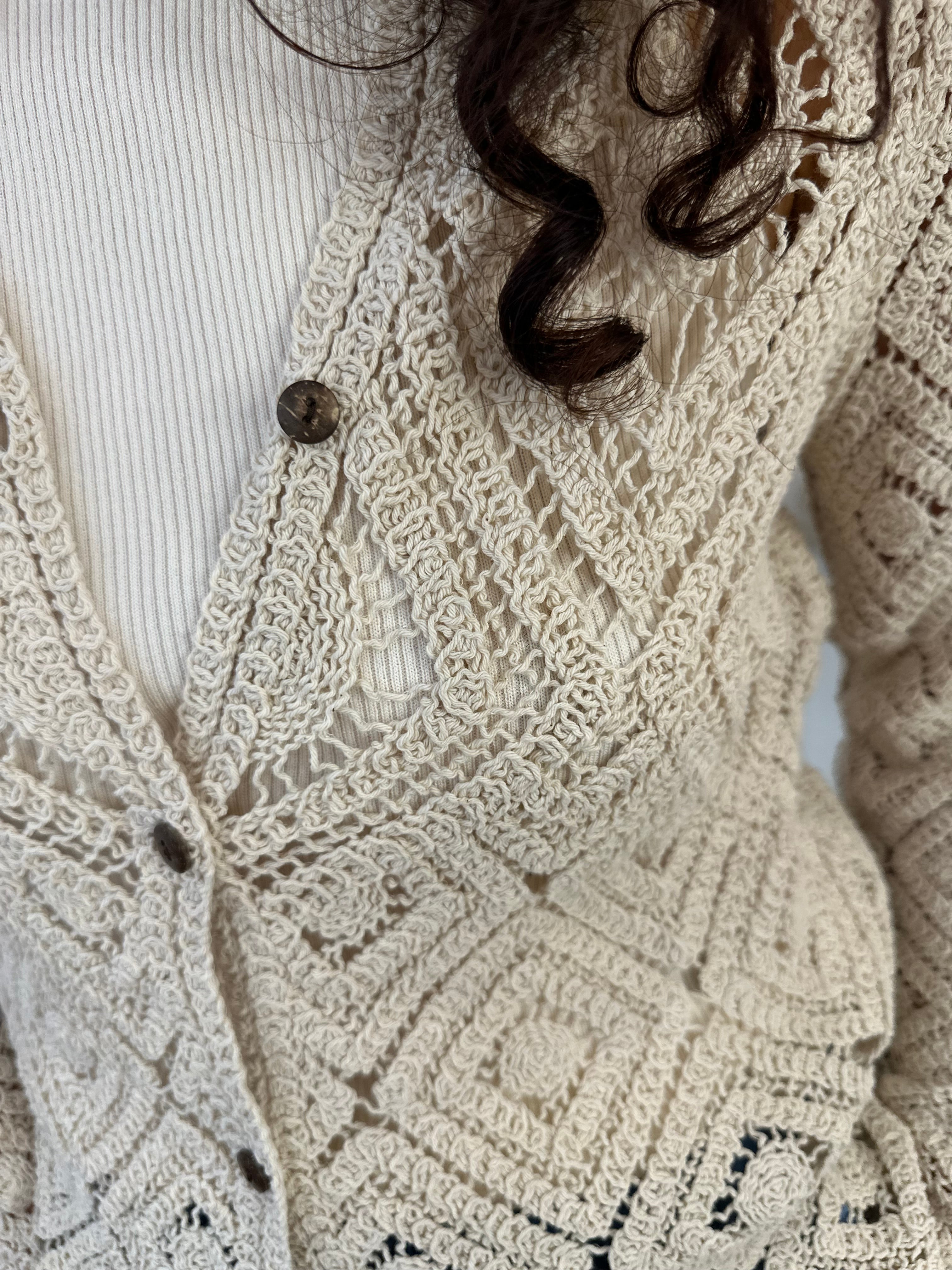Cecylia Crochet Cardigan