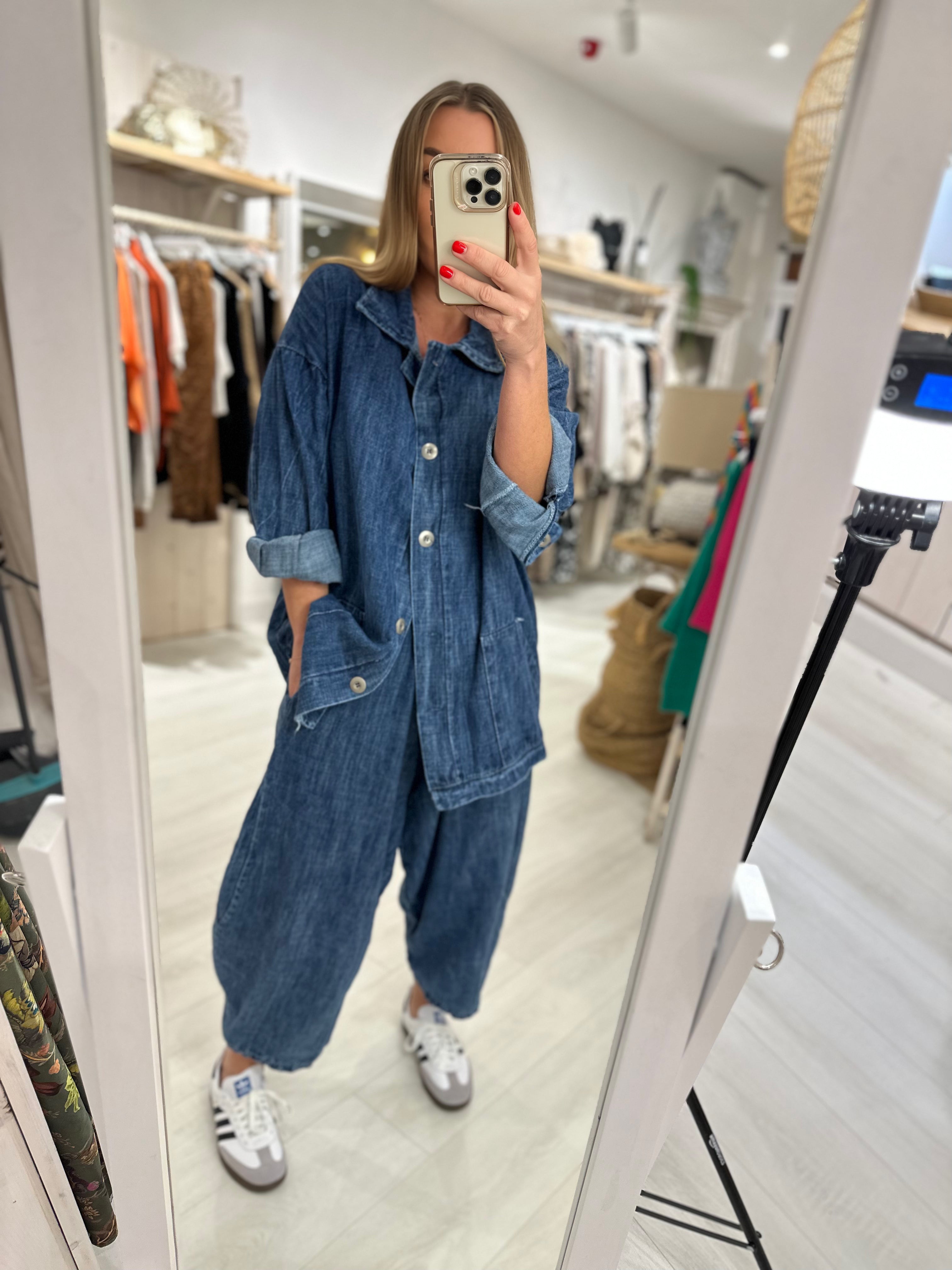Denim Cocoon Pants